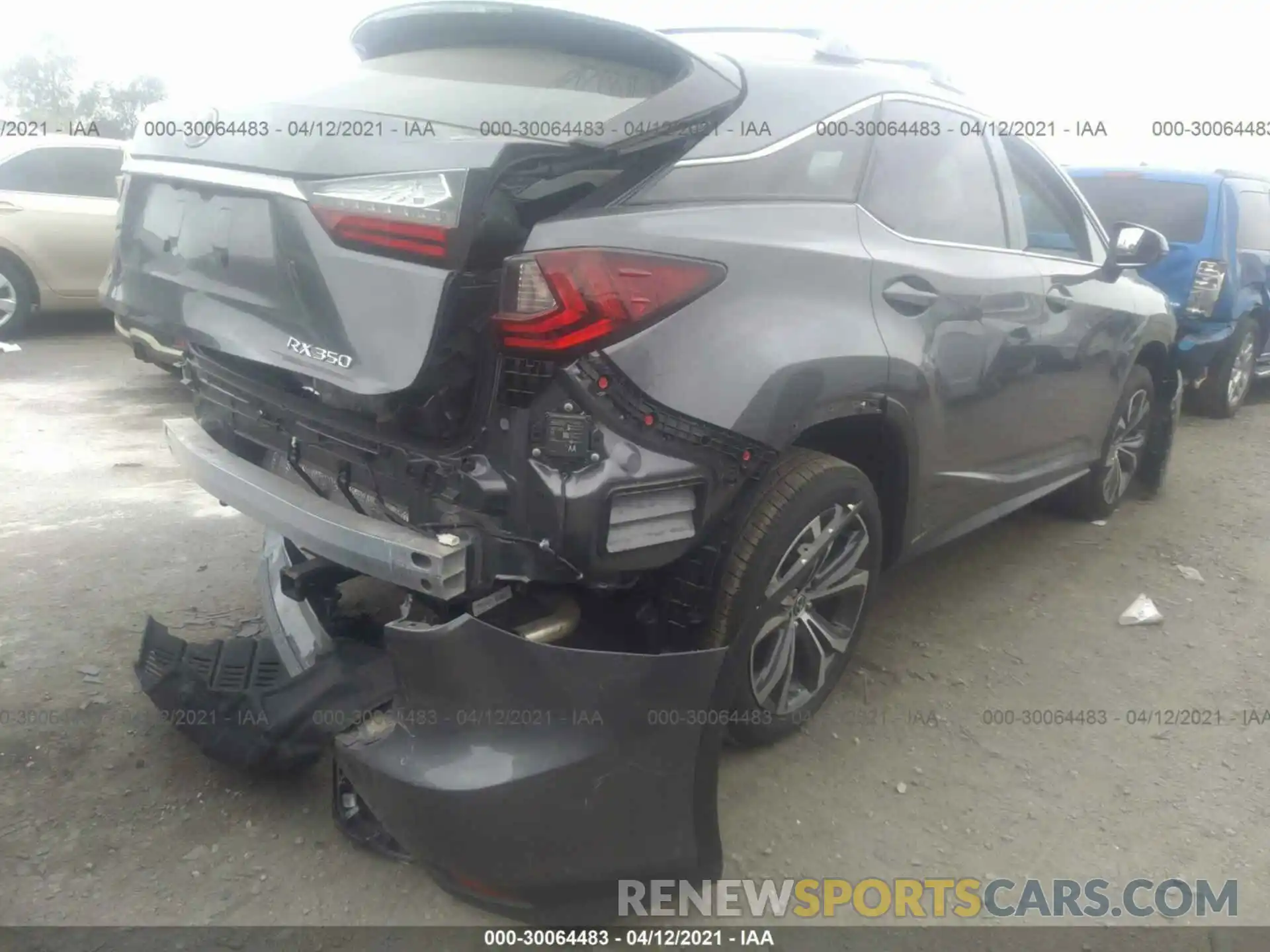 4 Photograph of a damaged car 2T2HZMAA3LC167238 LEXUS RX 2020