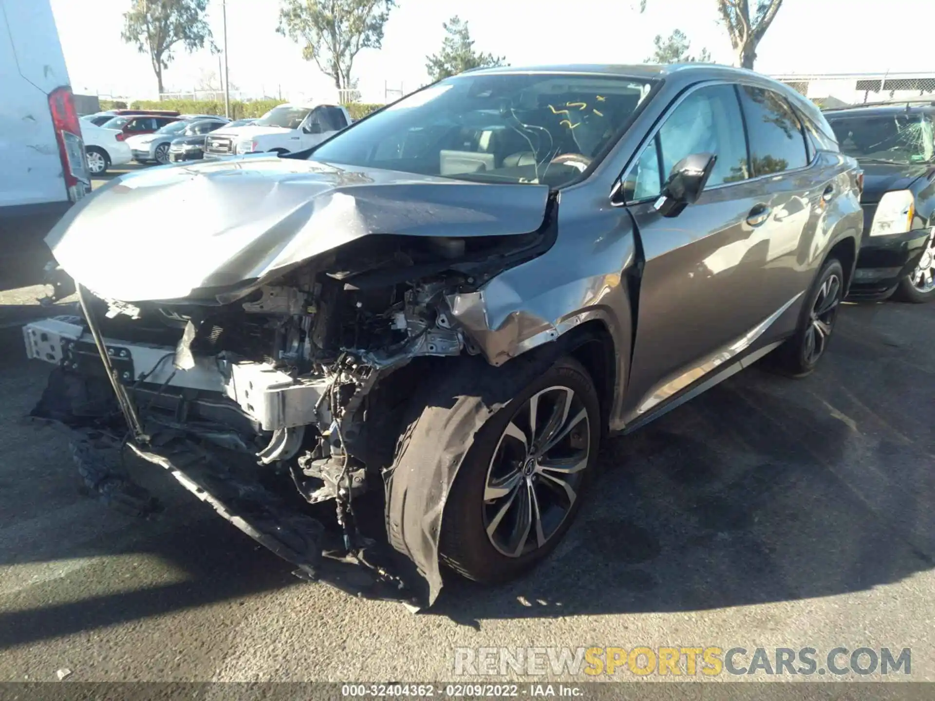 2 Photograph of a damaged car 2T2HZMAA3LC167708 LEXUS RX 2020