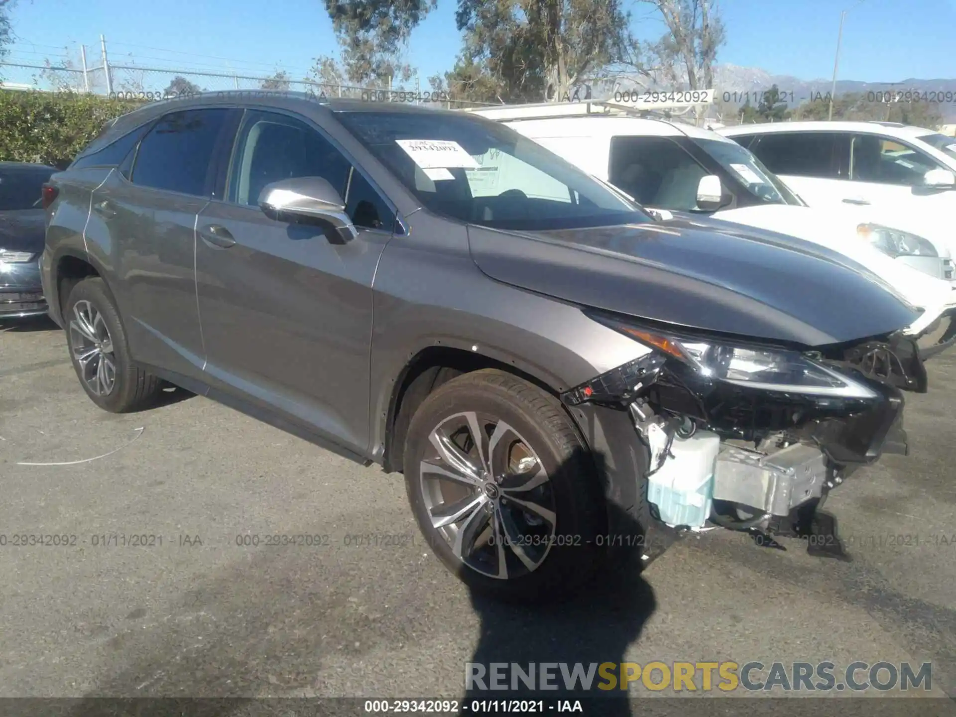 1 Photograph of a damaged car 2T2HZMAA3LC180667 LEXUS RX 2020