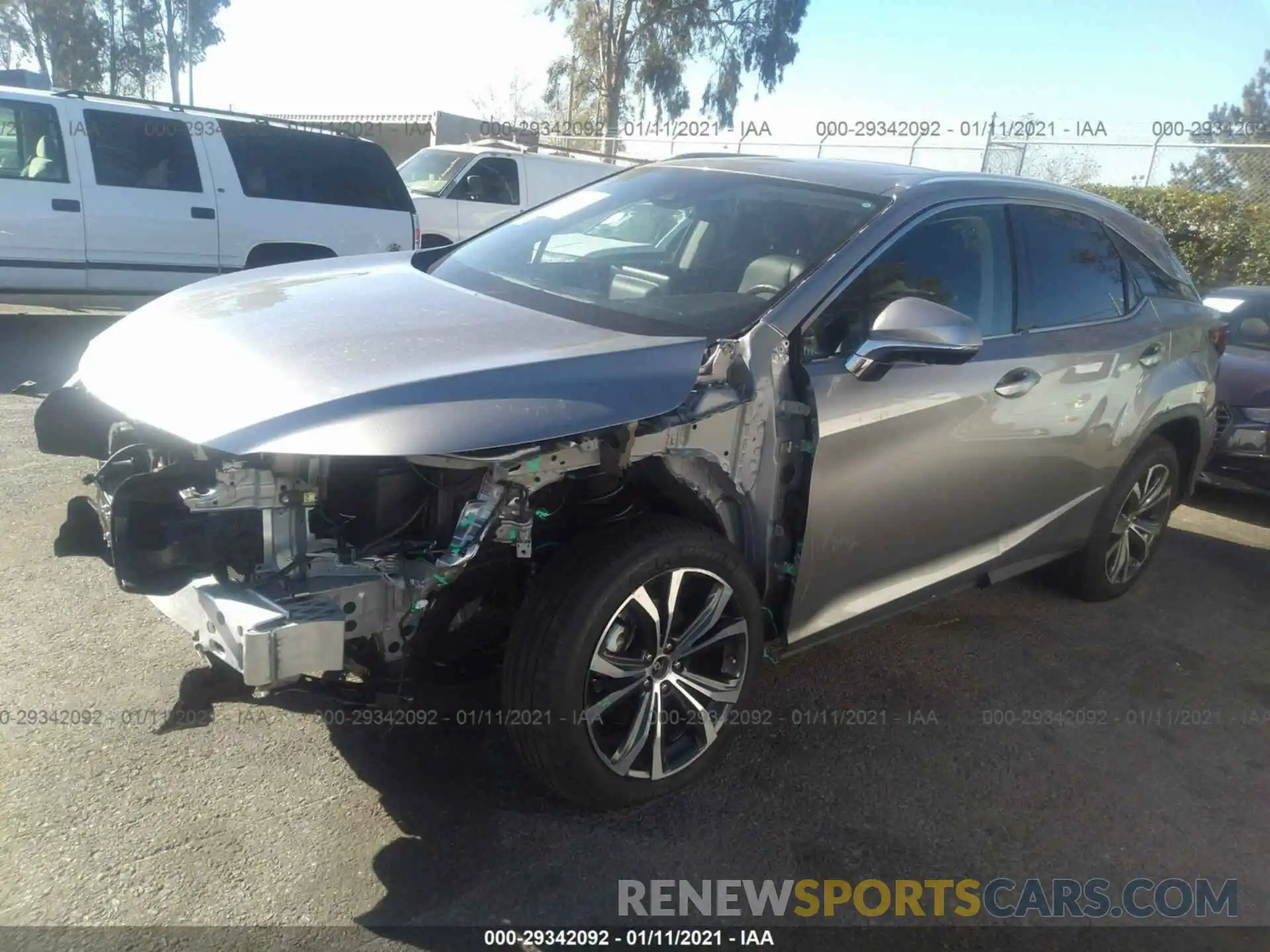 2 Photograph of a damaged car 2T2HZMAA3LC180667 LEXUS RX 2020