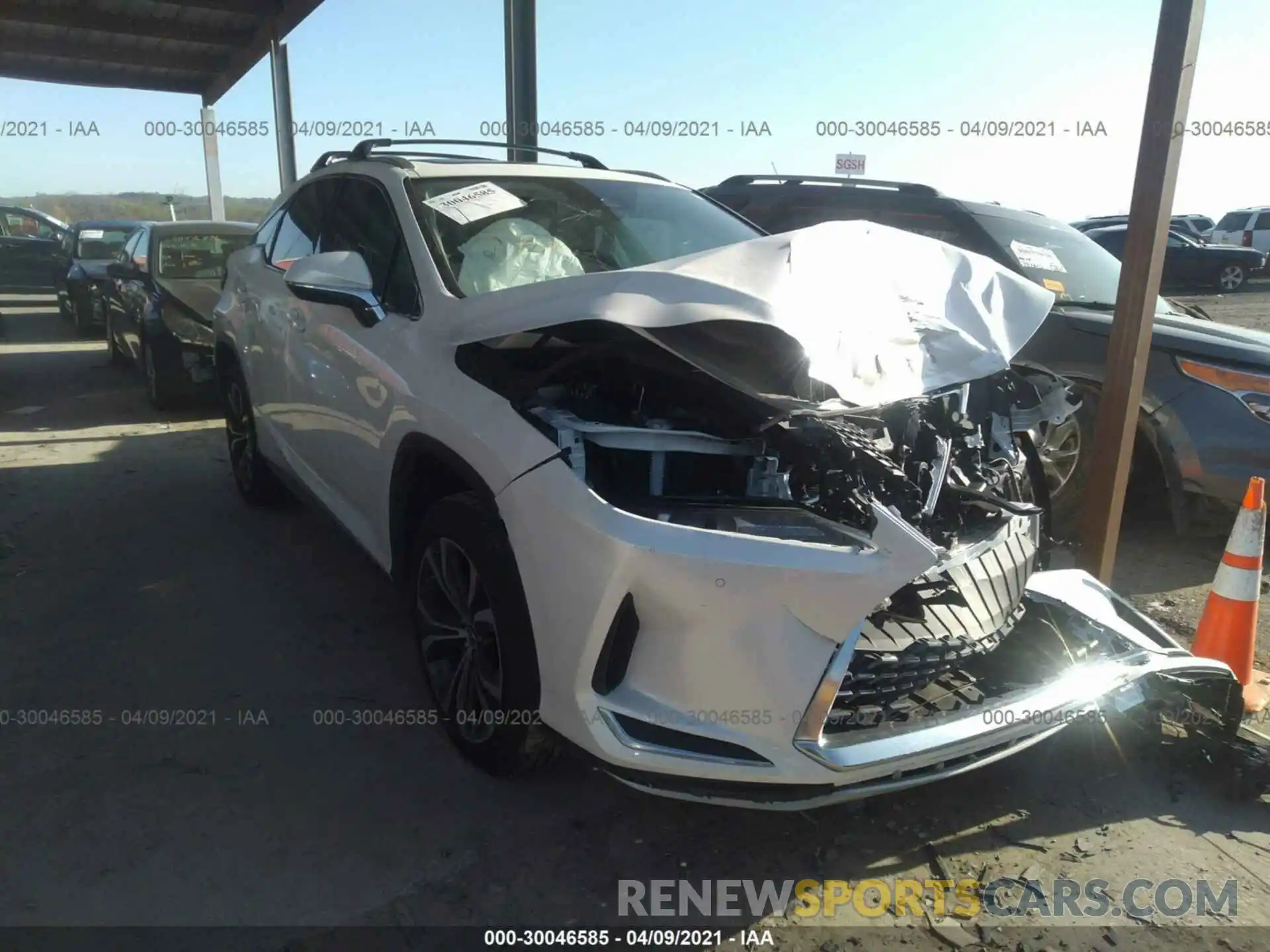 1 Photograph of a damaged car 2T2HZMAA4LC151470 LEXUS RX 2020