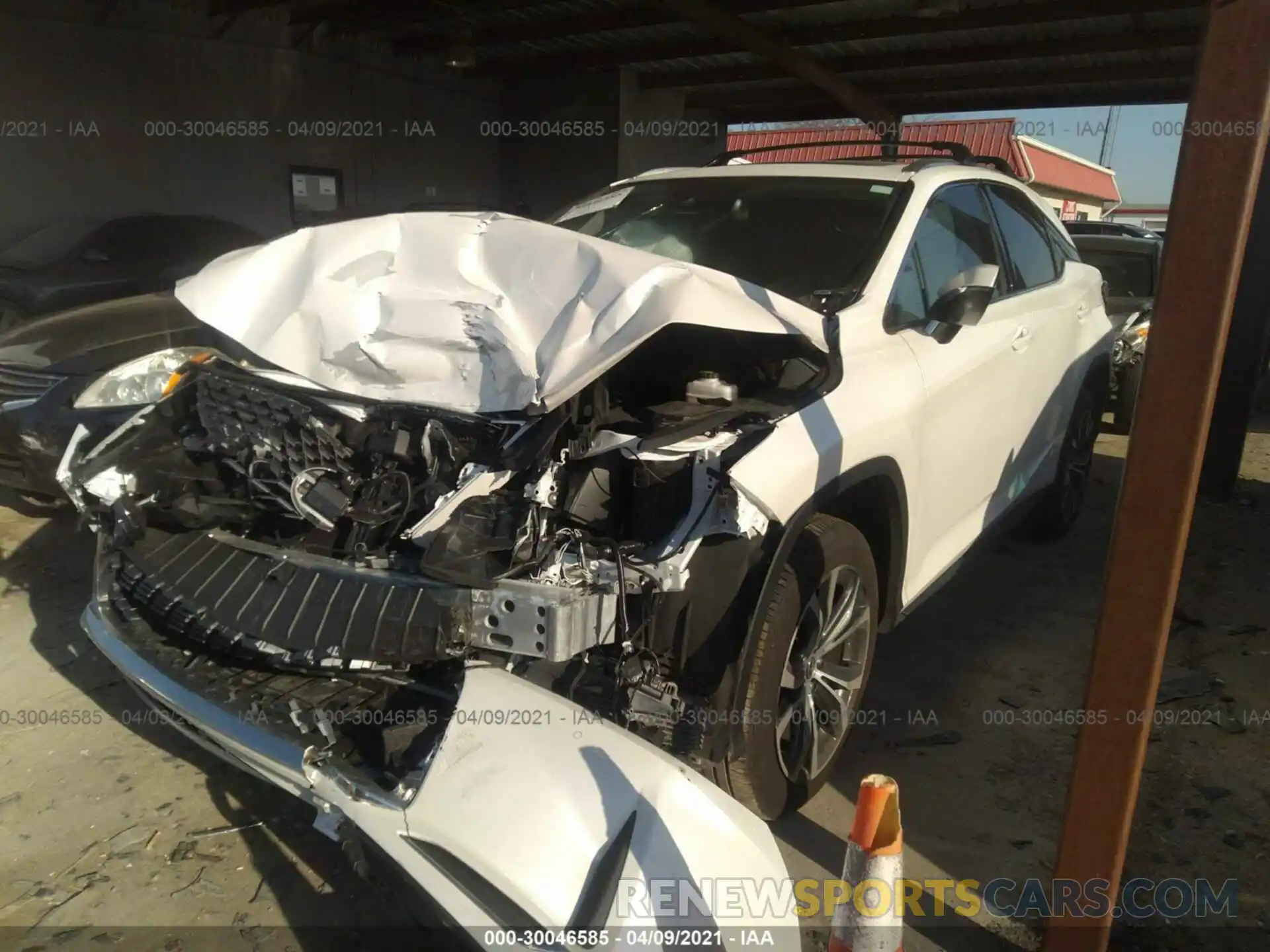 2 Photograph of a damaged car 2T2HZMAA4LC151470 LEXUS RX 2020