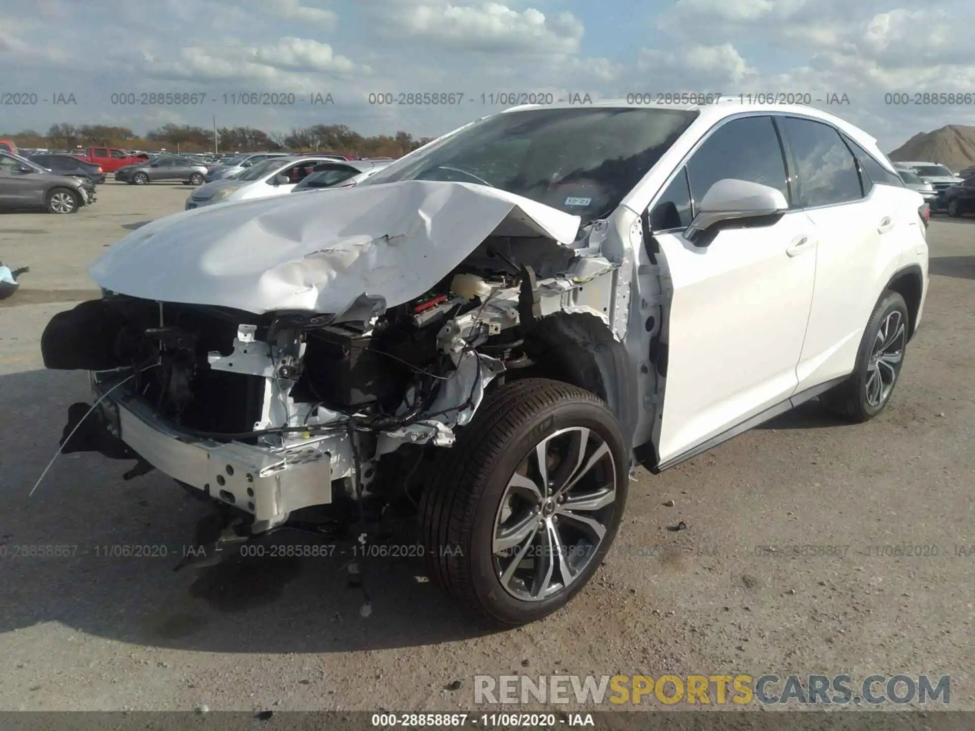 2 Photograph of a damaged car 2T2HZMAA4LC162999 LEXUS RX 2020