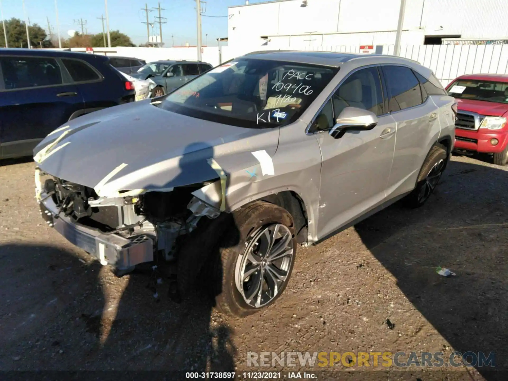 2 Photograph of a damaged car 2T2HZMAA4LC170133 LEXUS RX 2020