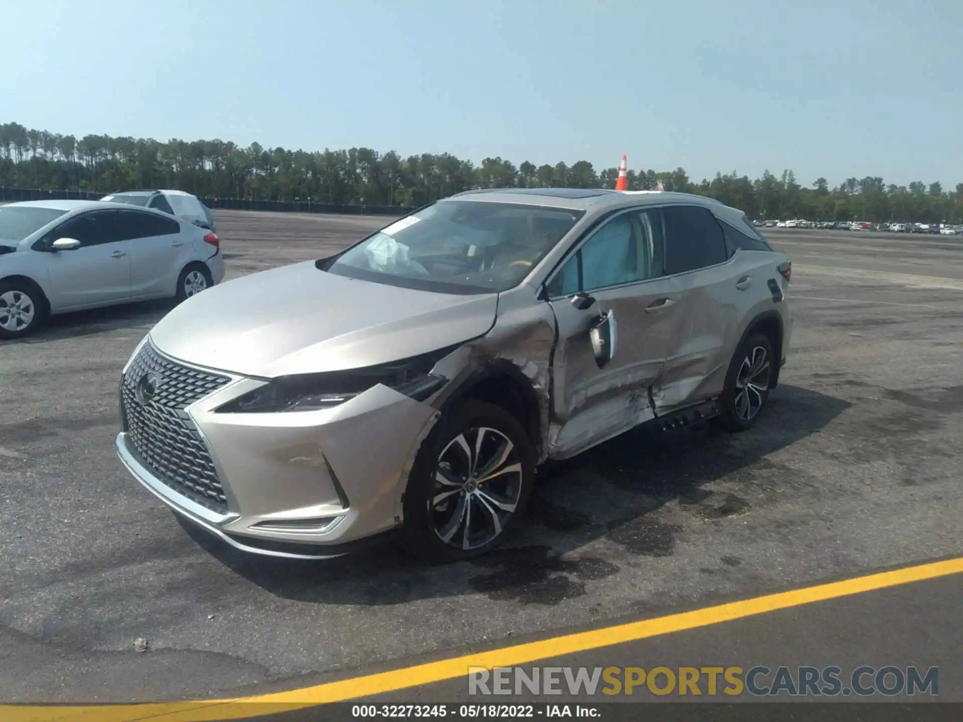 2 Photograph of a damaged car 2T2HZMAA4LC172688 LEXUS RX 2020