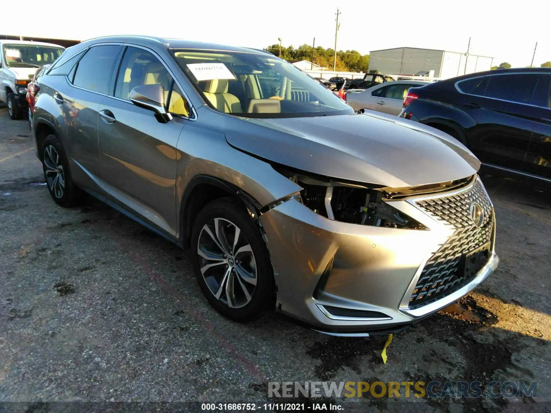 1 Photograph of a damaged car 2T2HZMAA4LC173291 LEXUS RX 2020