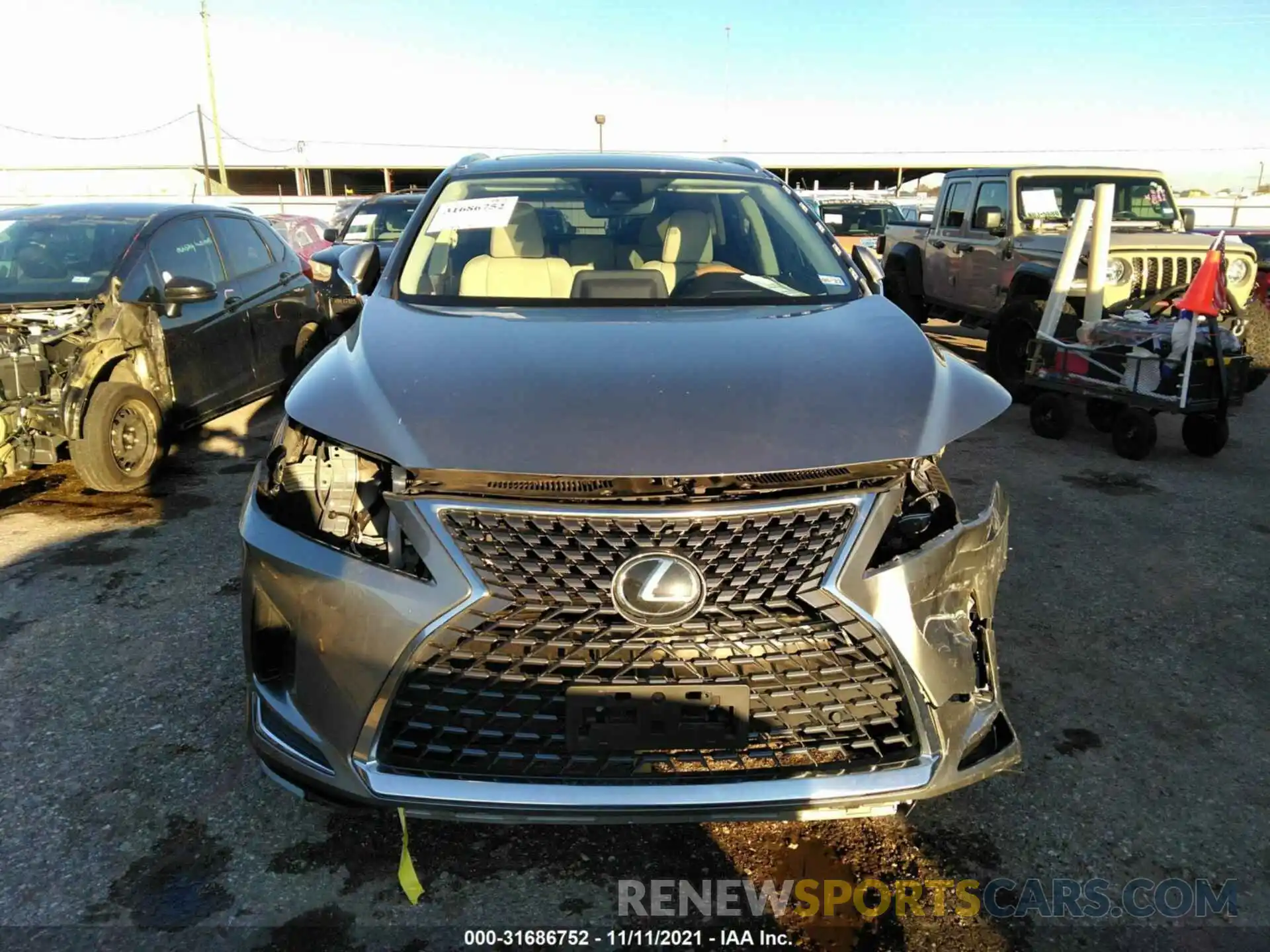 6 Photograph of a damaged car 2T2HZMAA4LC173291 LEXUS RX 2020