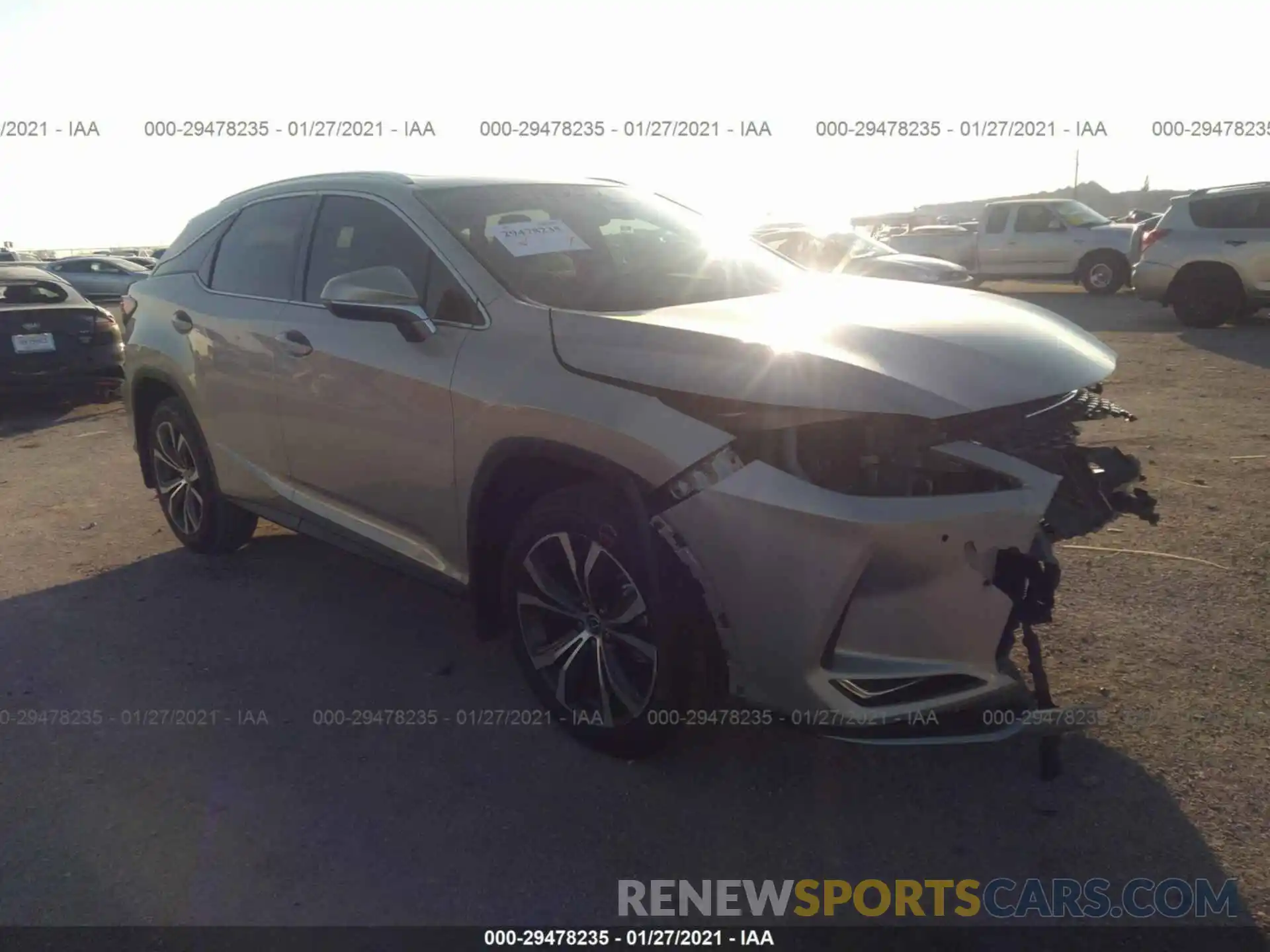 1 Photograph of a damaged car 2T2HZMAA5LC158475 LEXUS RX 2020