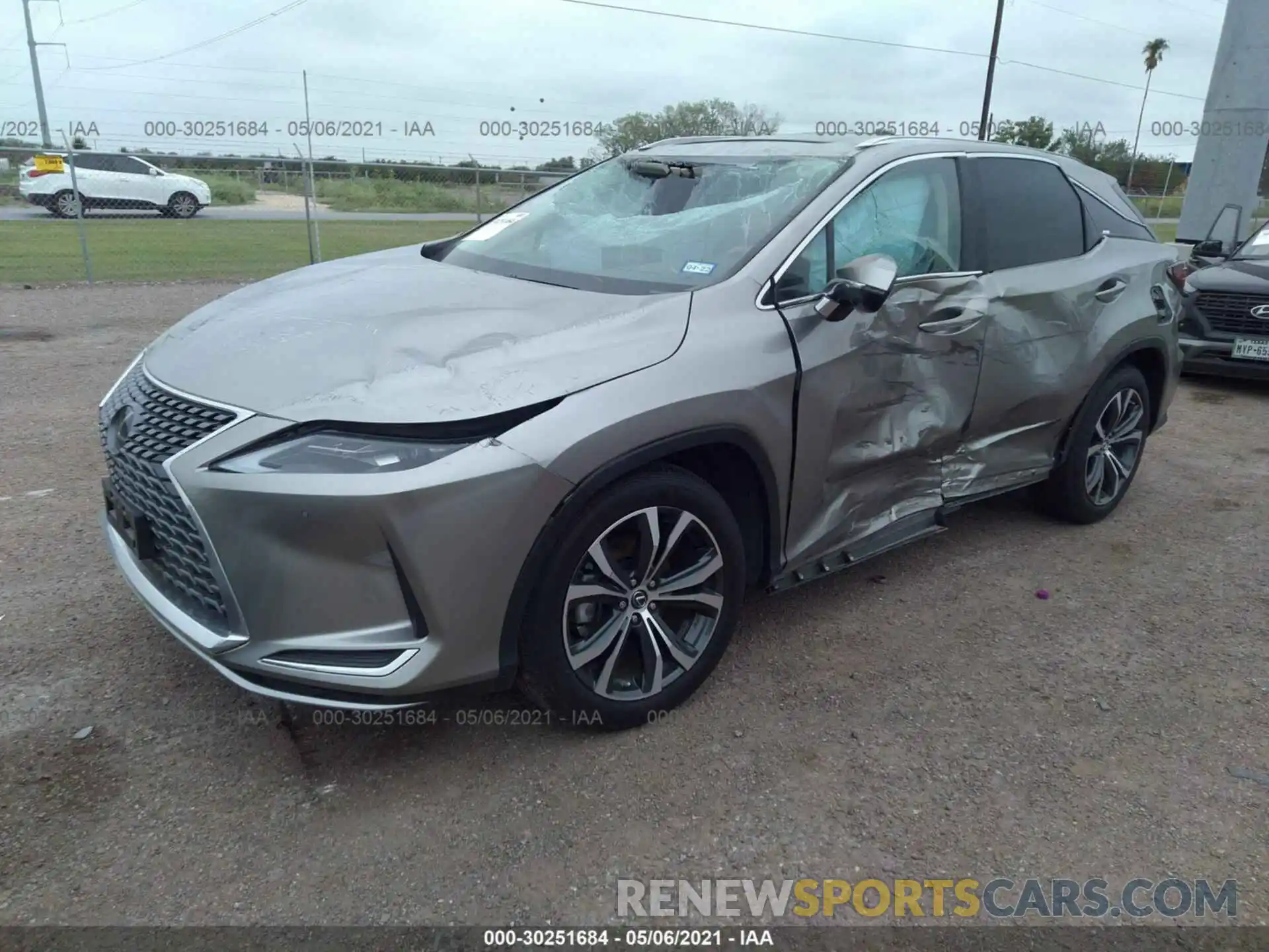 2 Photograph of a damaged car 2T2HZMAA5LC170769 LEXUS RX 2020