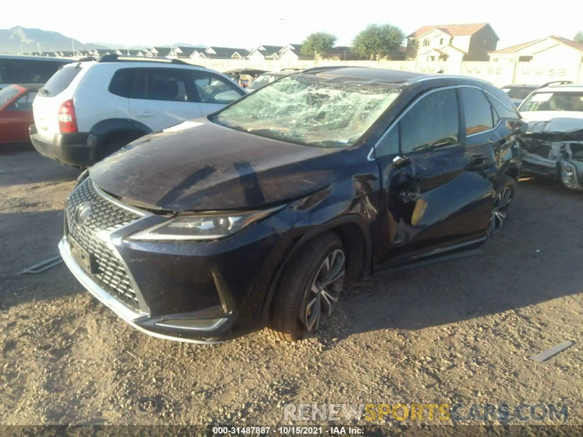 2 Photograph of a damaged car 2T2HZMAA6LC158291 LEXUS RX 2020