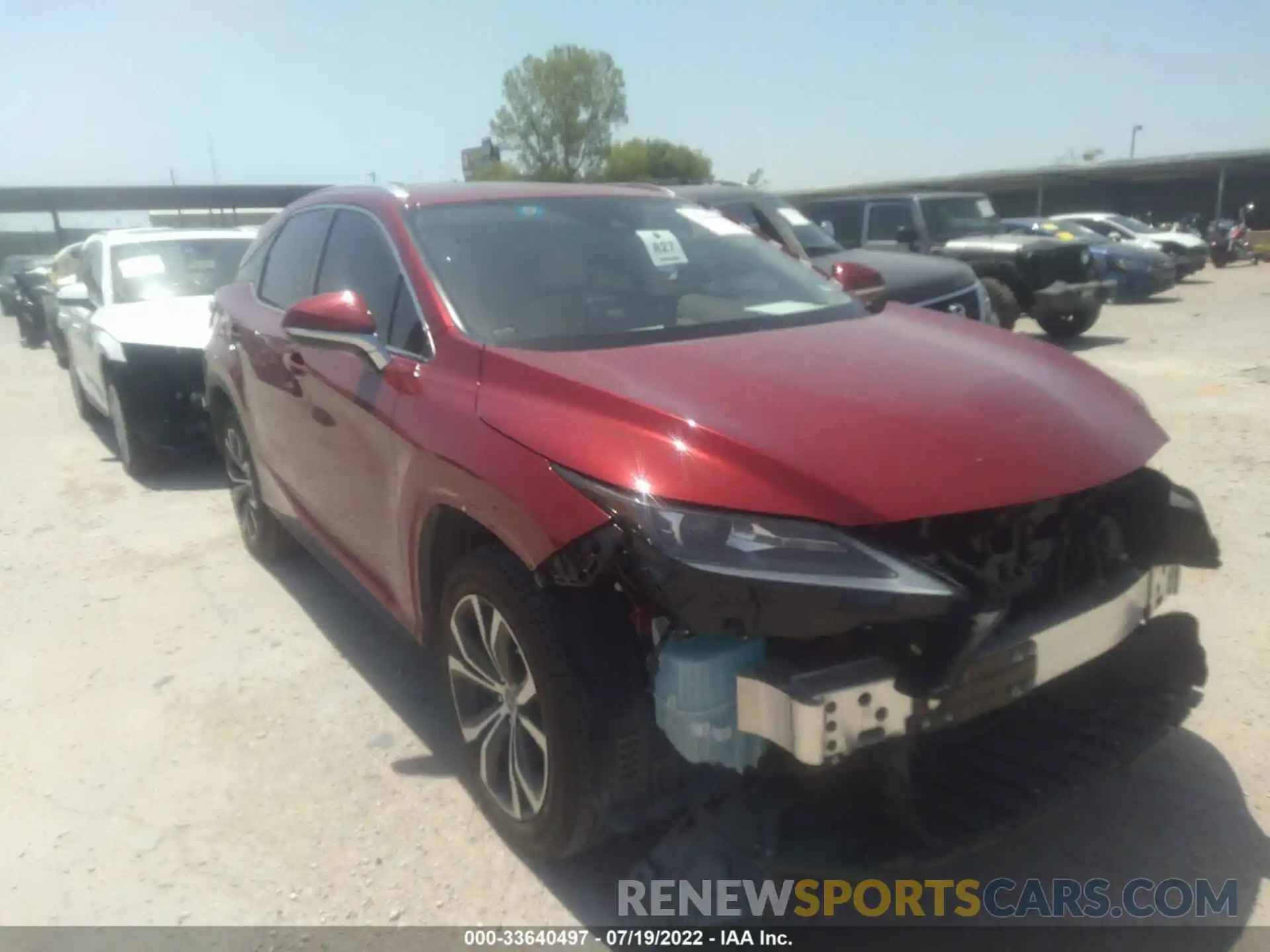 1 Photograph of a damaged car 2T2HZMAA7LC152922 LEXUS RX 2020