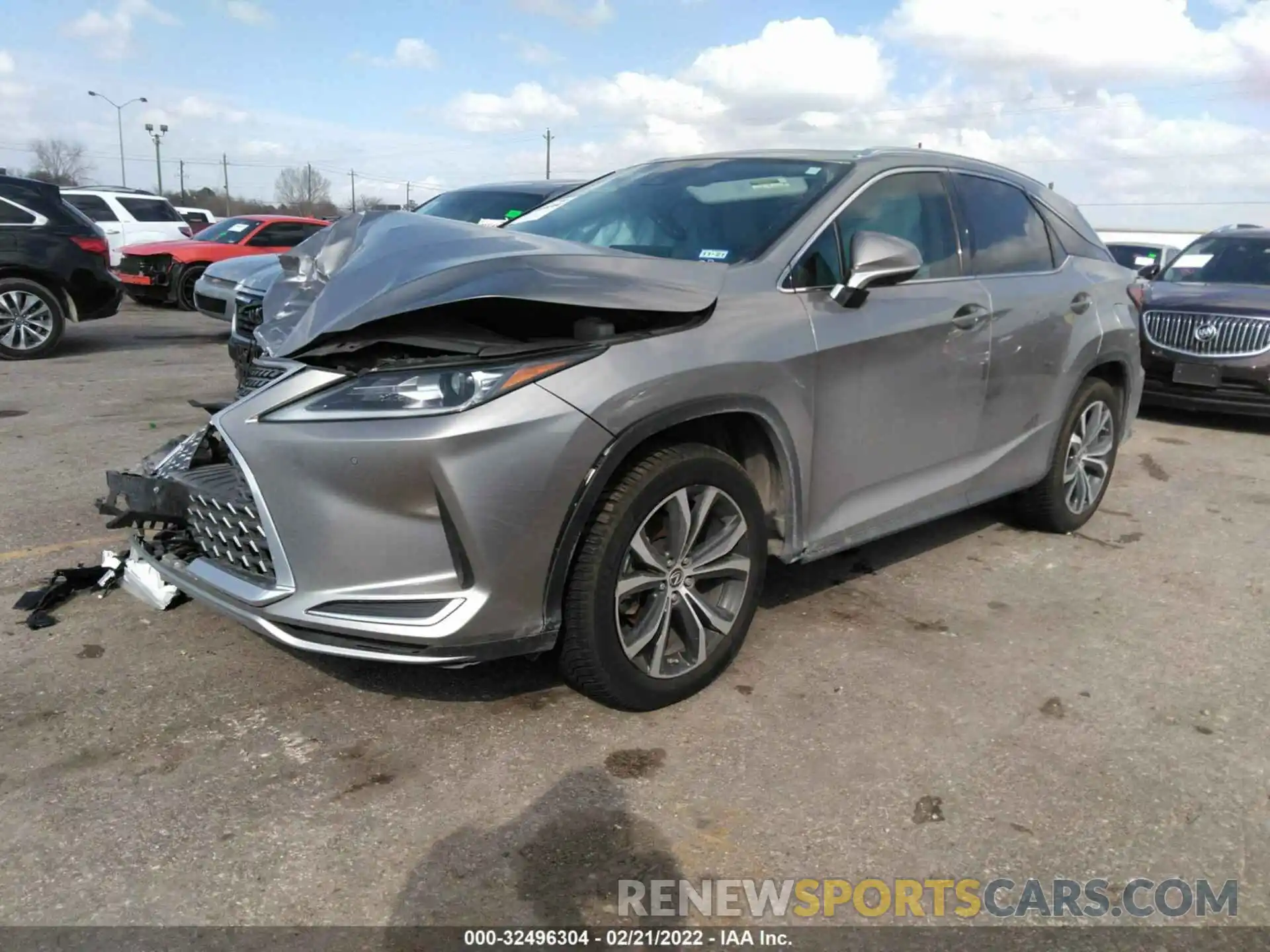 2 Photograph of a damaged car 2T2HZMAA7LC158123 LEXUS RX 2020