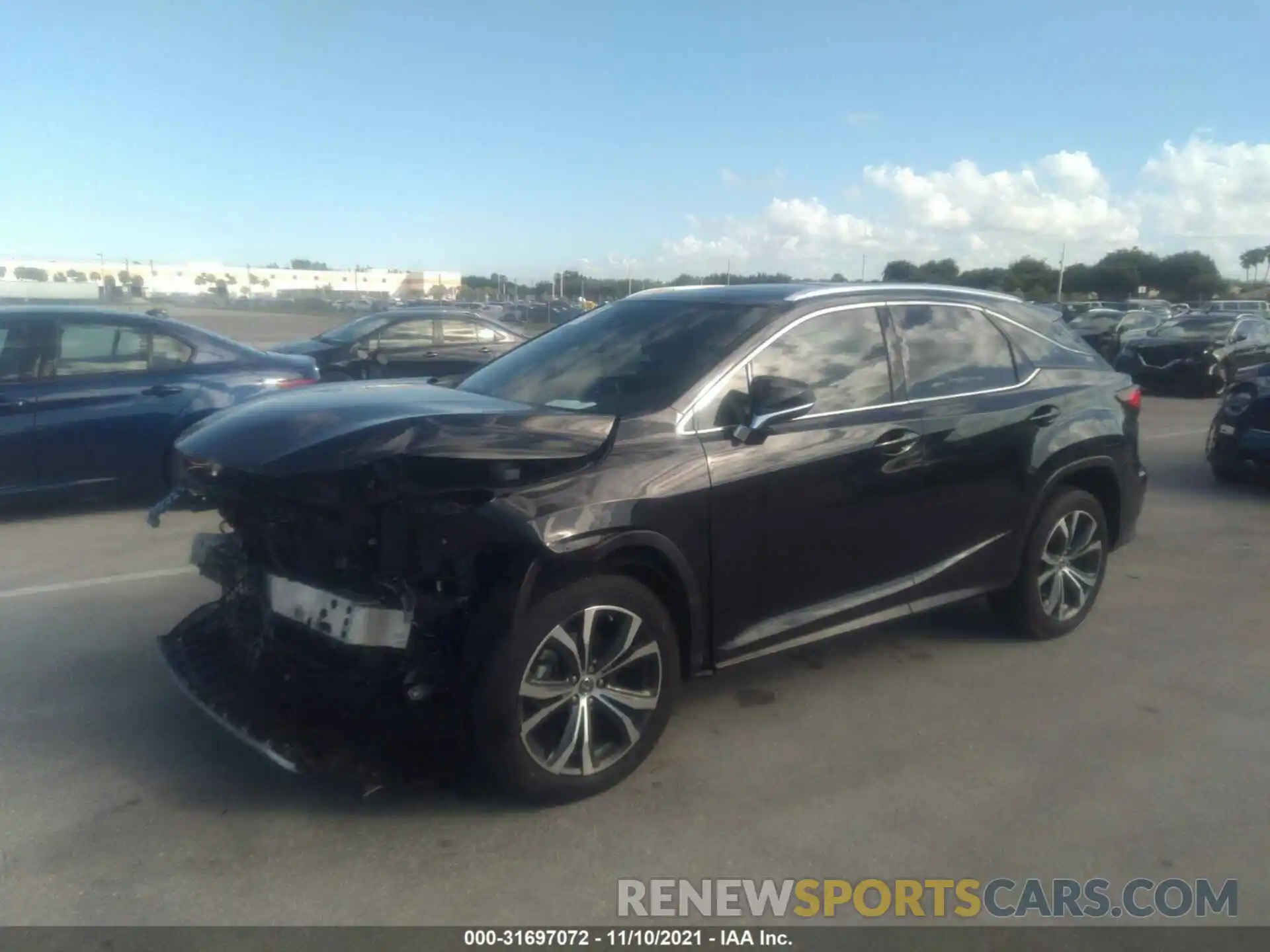 2 Photograph of a damaged car 2T2HZMAA7LC165119 LEXUS RX 2020