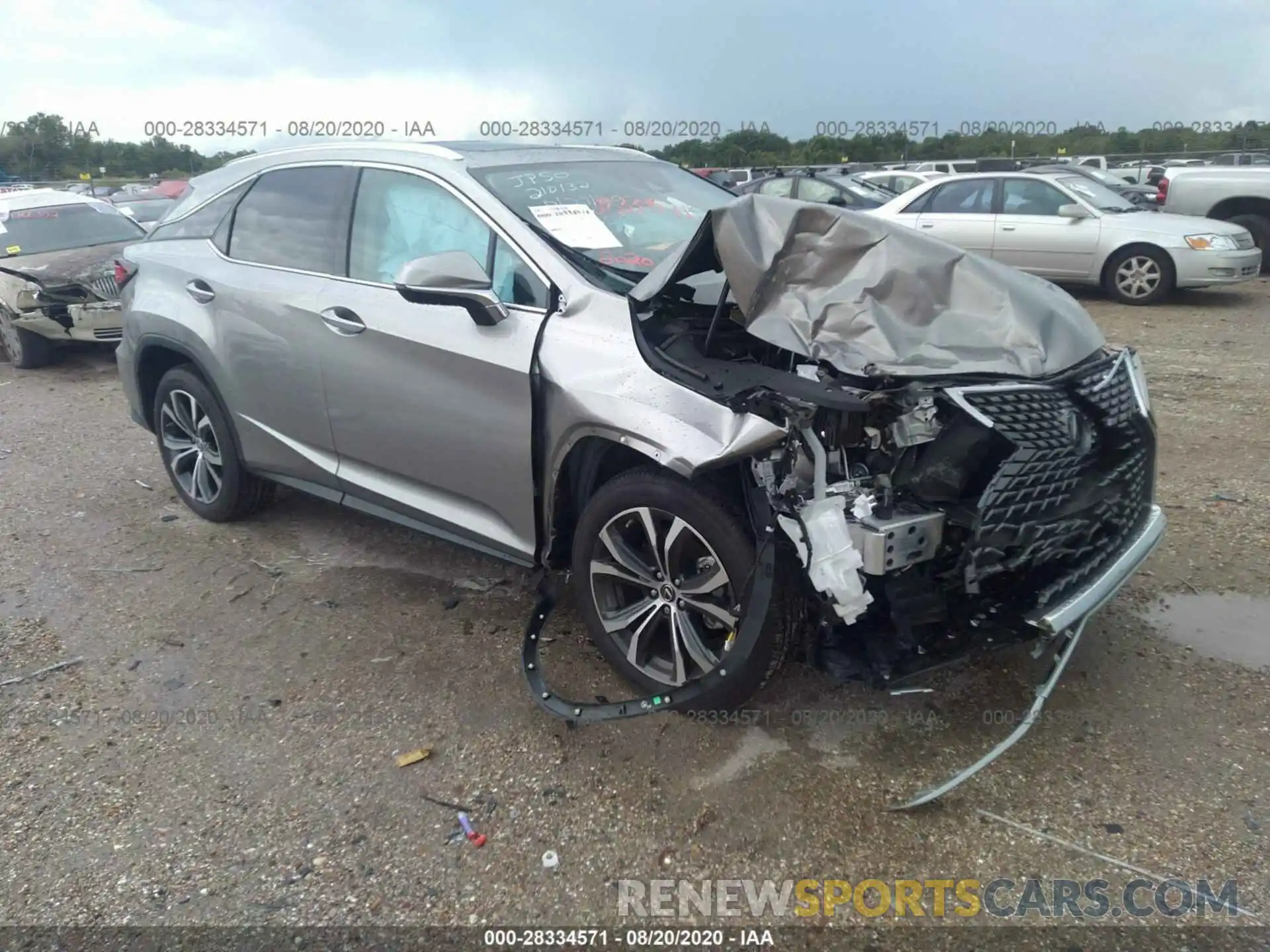 1 Photograph of a damaged car 2T2HZMAA7LC166500 LEXUS RX 2020