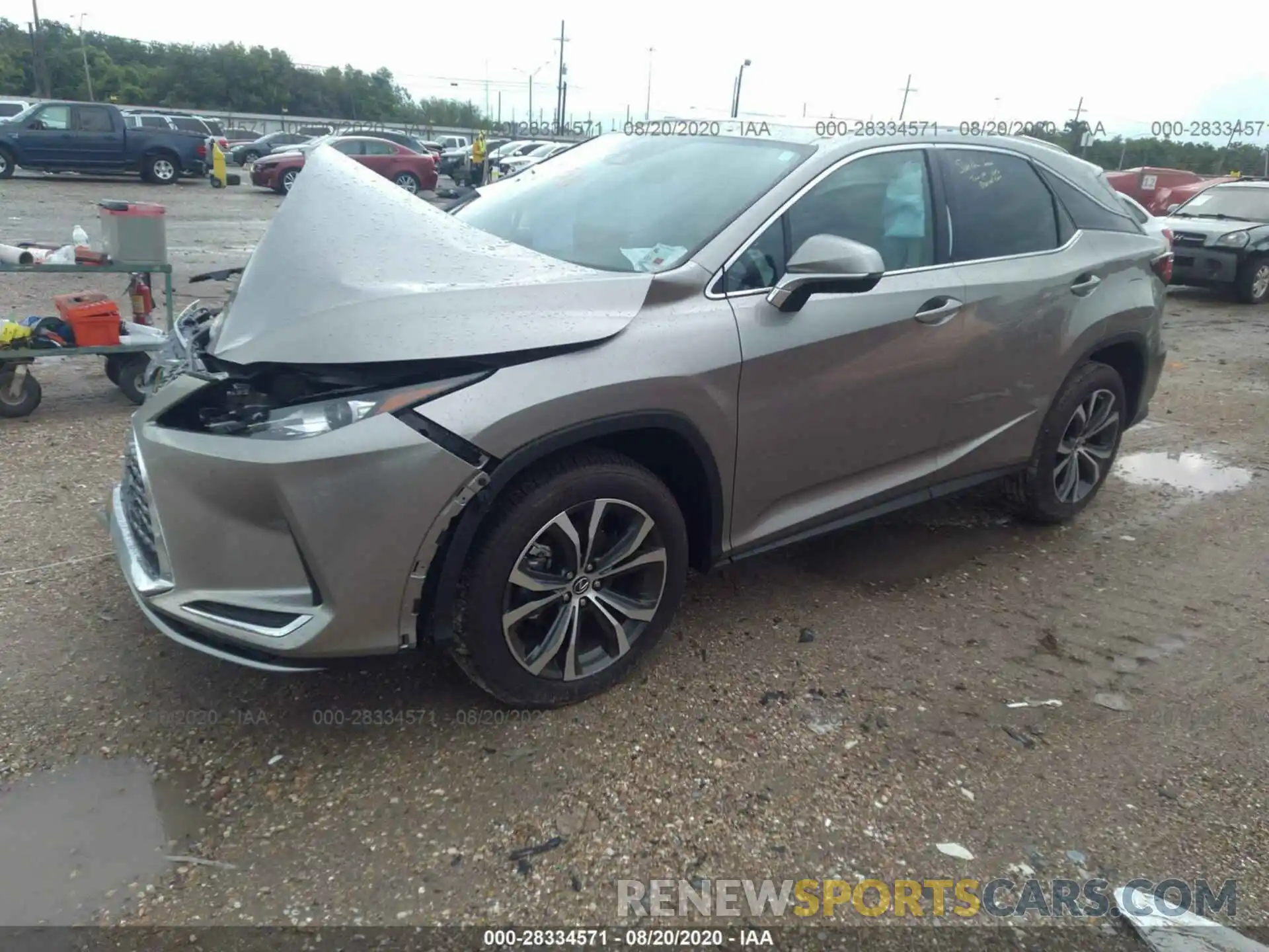 2 Photograph of a damaged car 2T2HZMAA7LC166500 LEXUS RX 2020