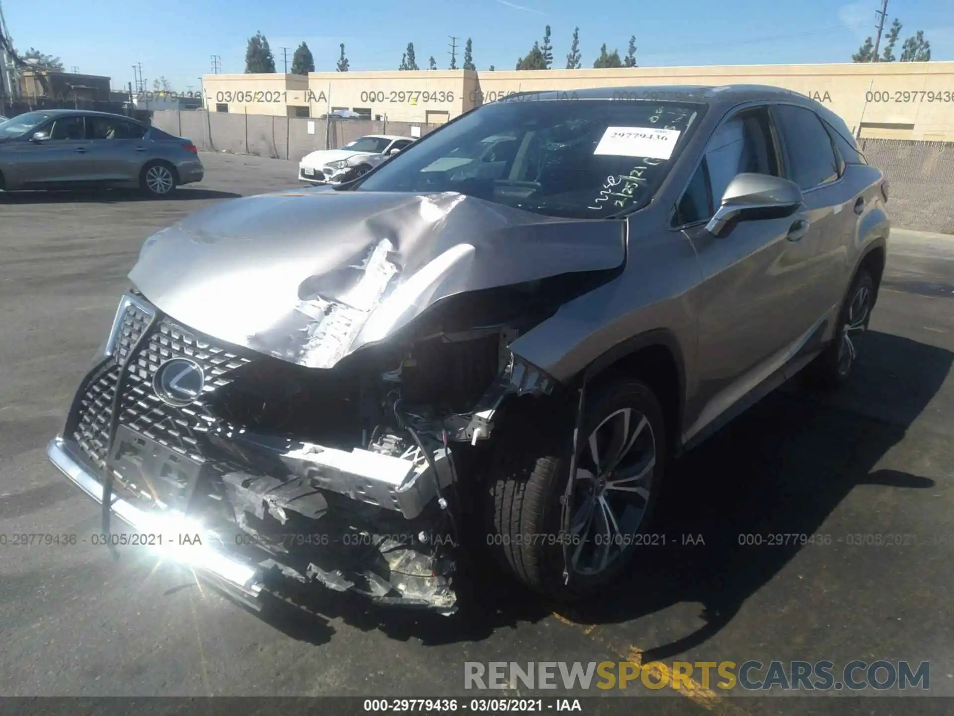 2 Photograph of a damaged car 2T2HZMAA7LC175715 LEXUS RX 2020