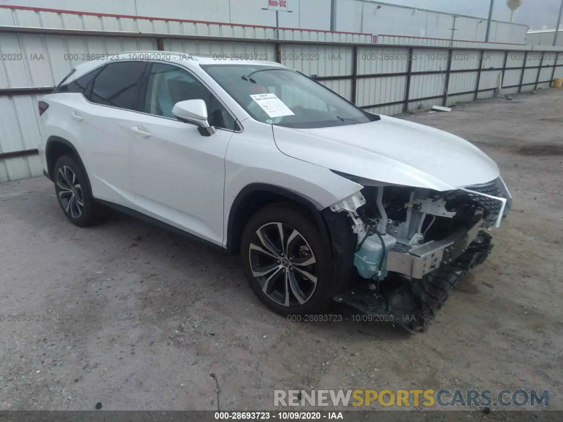 1 Photograph of a damaged car 2T2HZMAA7LC177979 LEXUS RX 2020