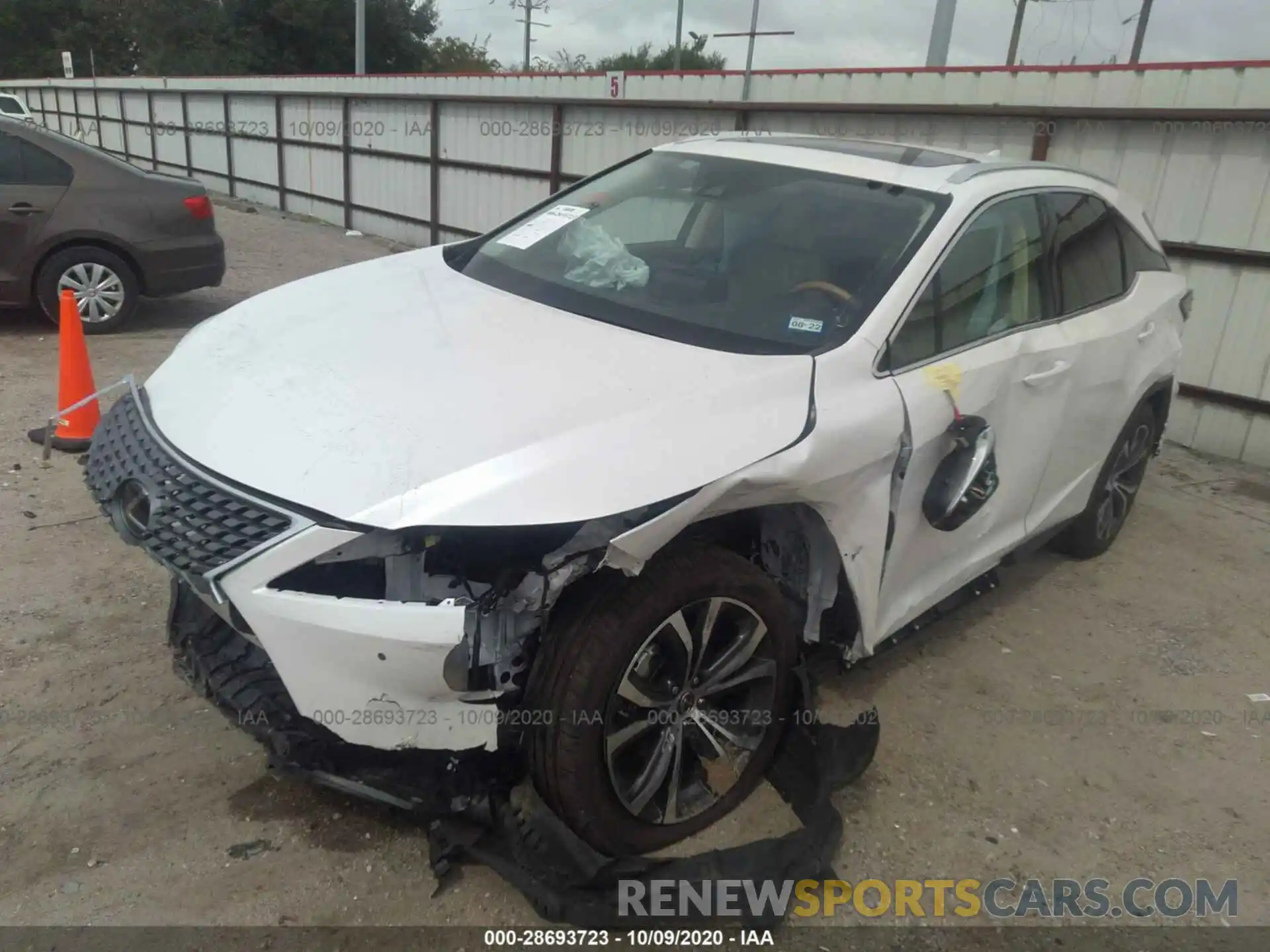 2 Photograph of a damaged car 2T2HZMAA7LC177979 LEXUS RX 2020