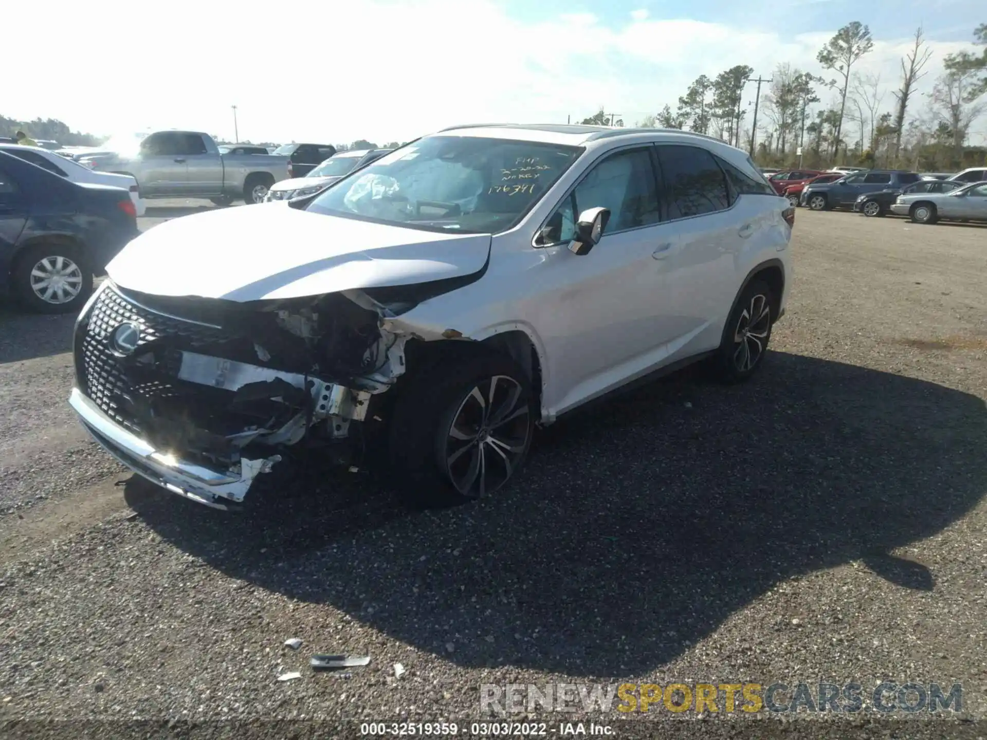 2 Photograph of a damaged car 2T2HZMAA8LC176341 LEXUS RX 2020