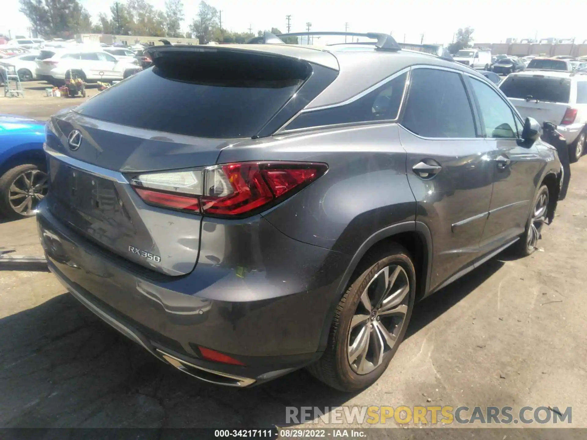 4 Photograph of a damaged car 2T2HZMAA9LC154185 LEXUS RX 2020