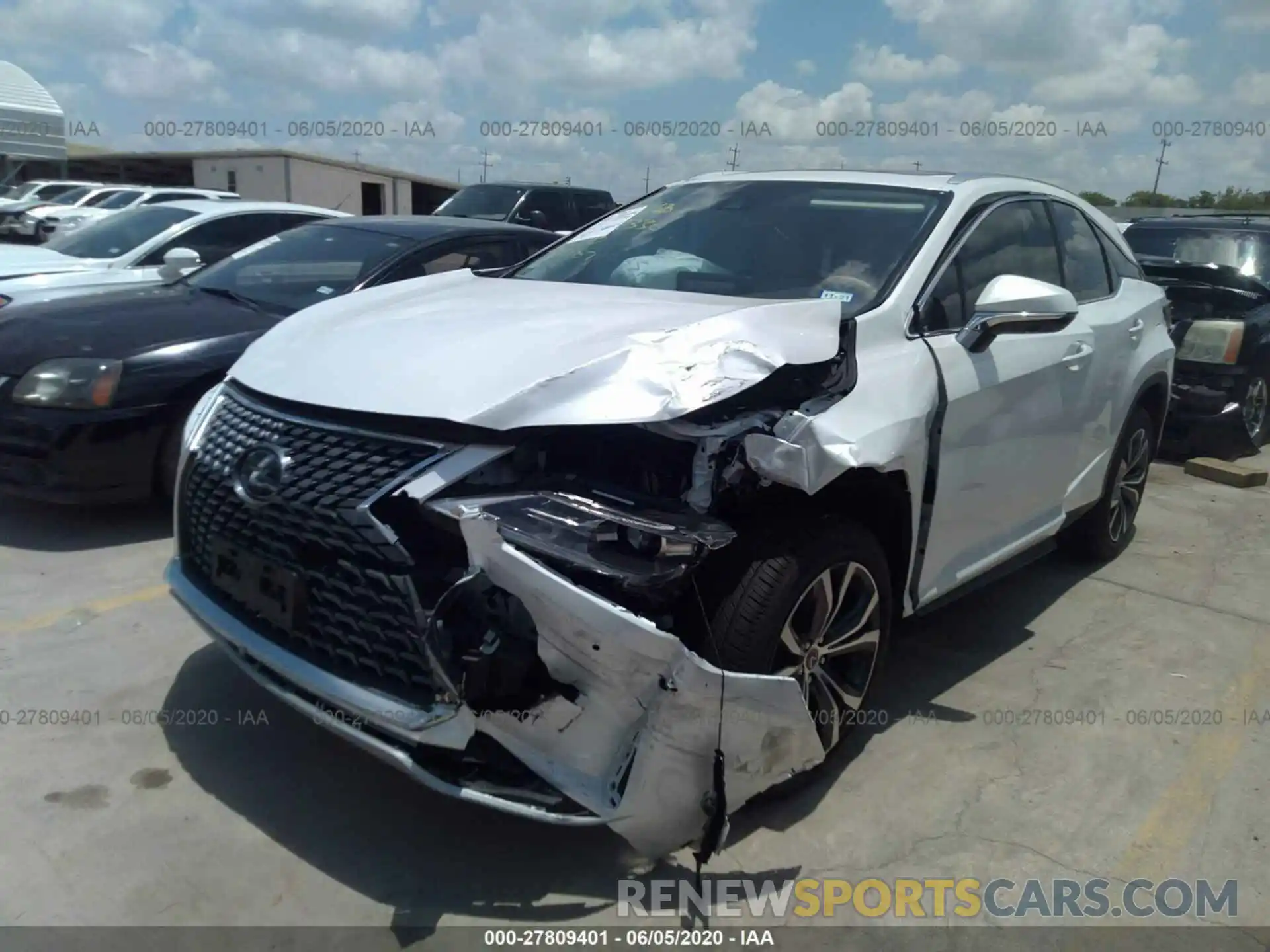 2 Photograph of a damaged car 2T2HZMAA9LC158687 LEXUS RX 2020