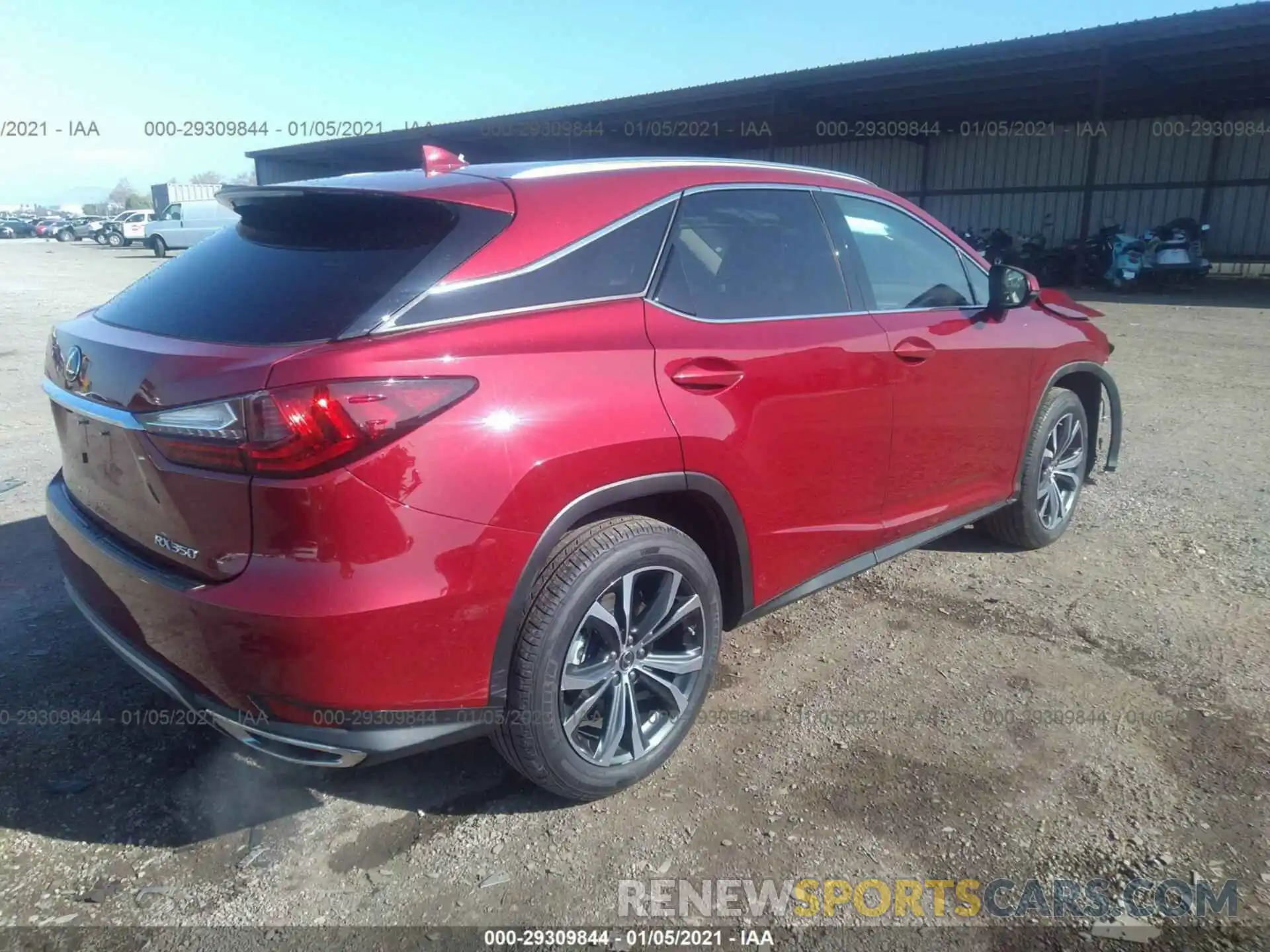 4 Фотография поврежденного автомобиля 2T2HZMAAXLC161484 LEXUS RX 2020