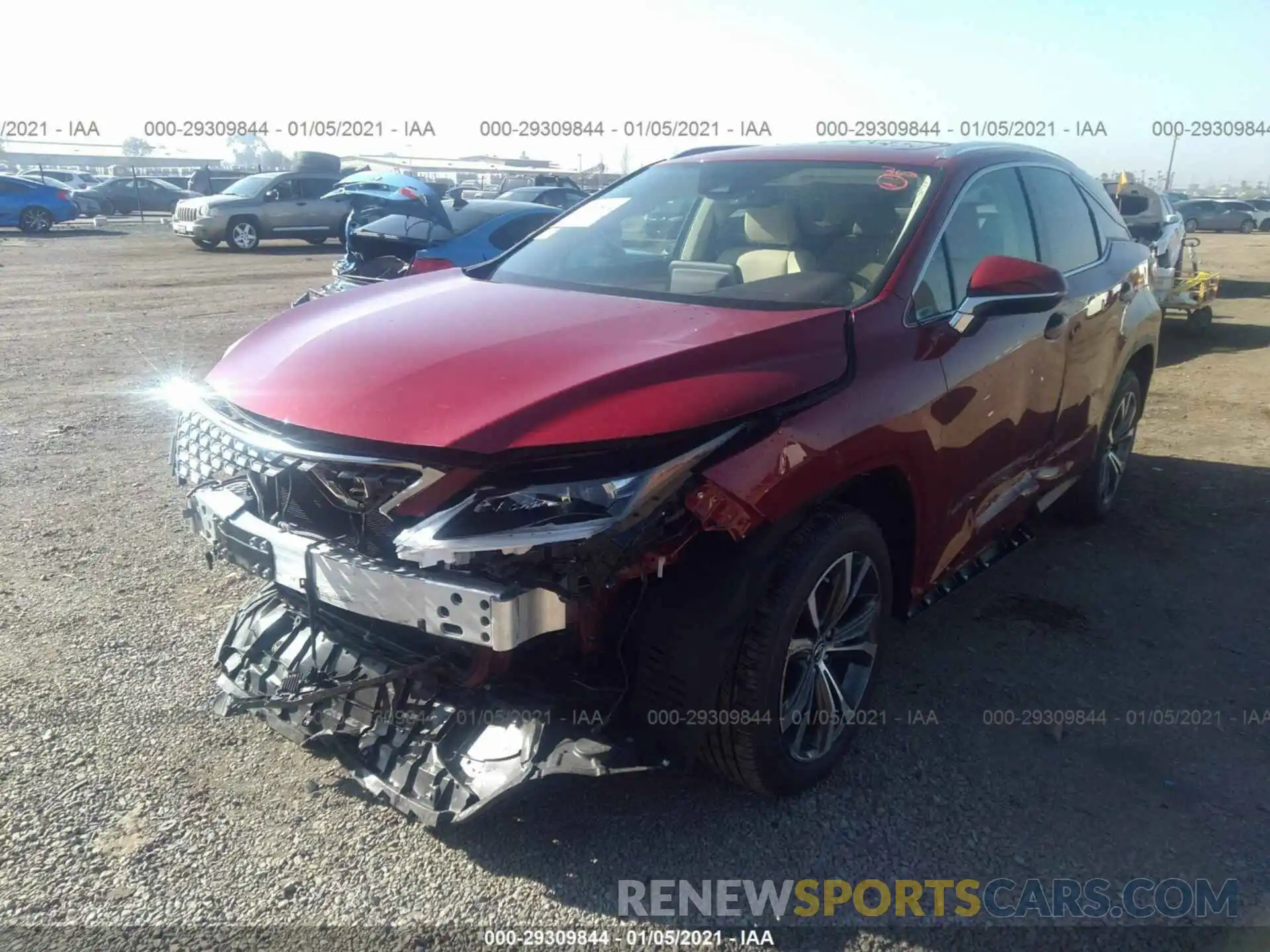 6 Photograph of a damaged car 2T2HZMAAXLC161484 LEXUS RX 2020