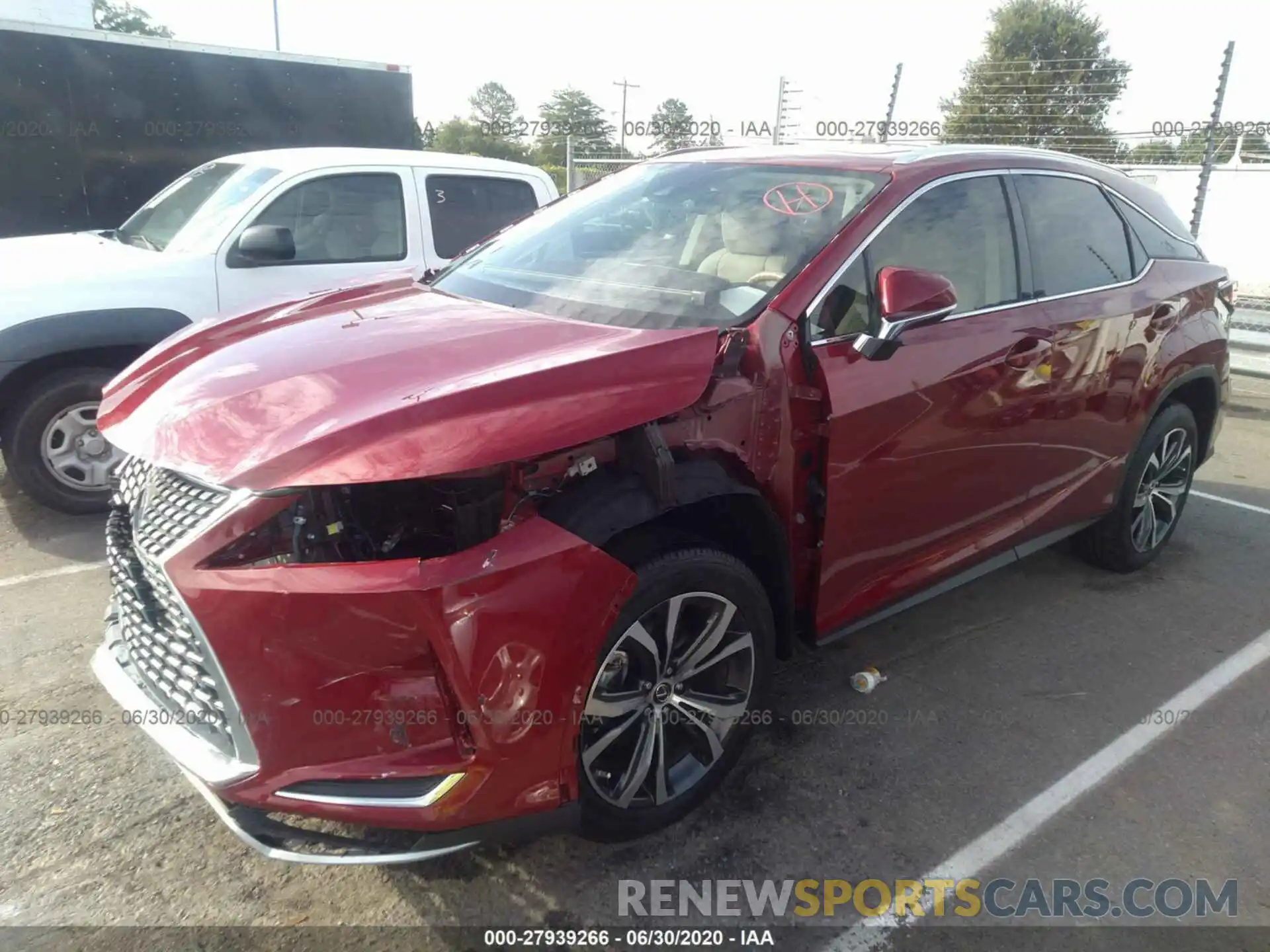 2 Photograph of a damaged car 2T2HZMAAXLC168323 LEXUS RX 2020