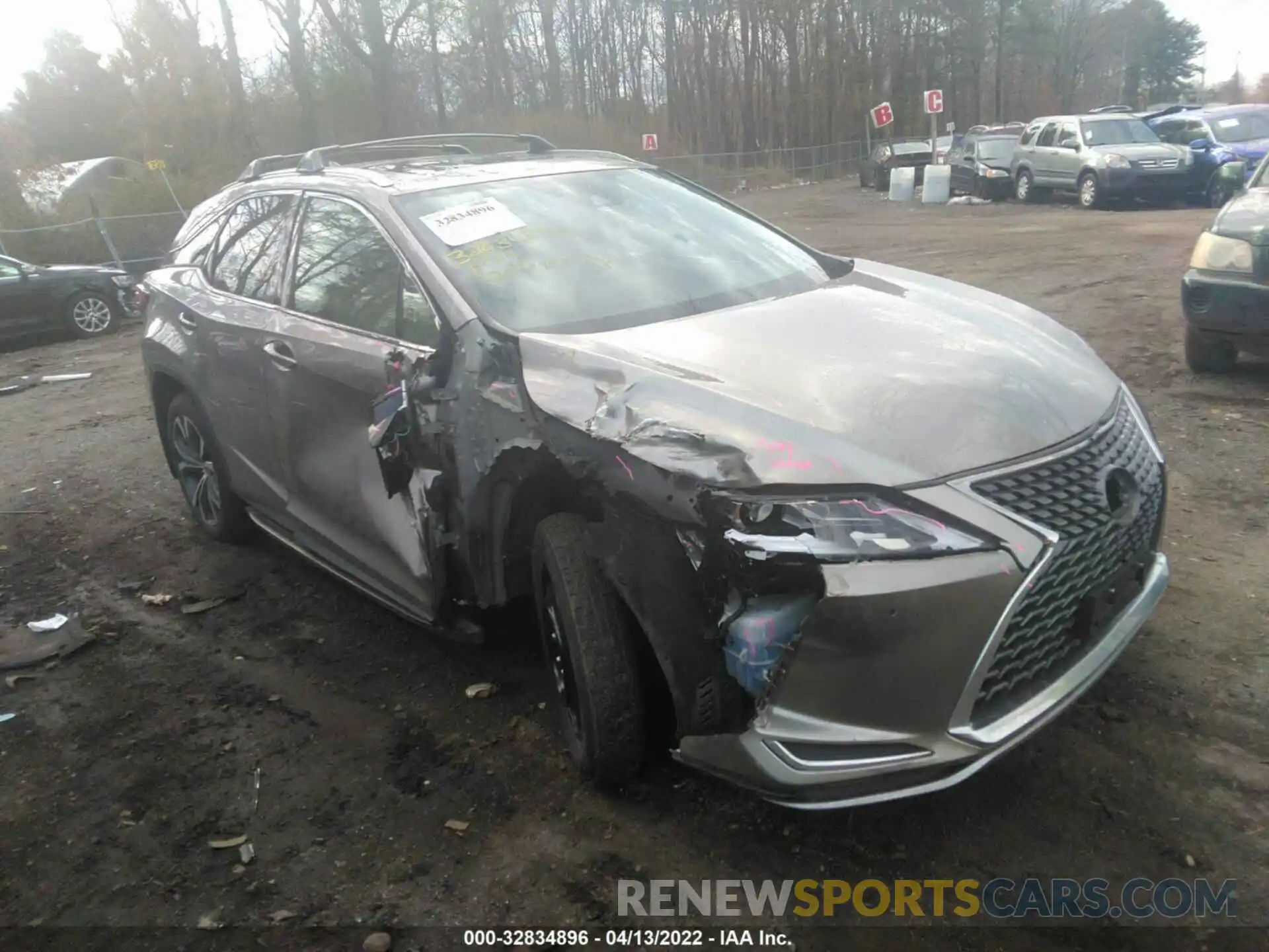 1 Photograph of a damaged car 2T2HZMDA0LC229058 LEXUS RX 2020