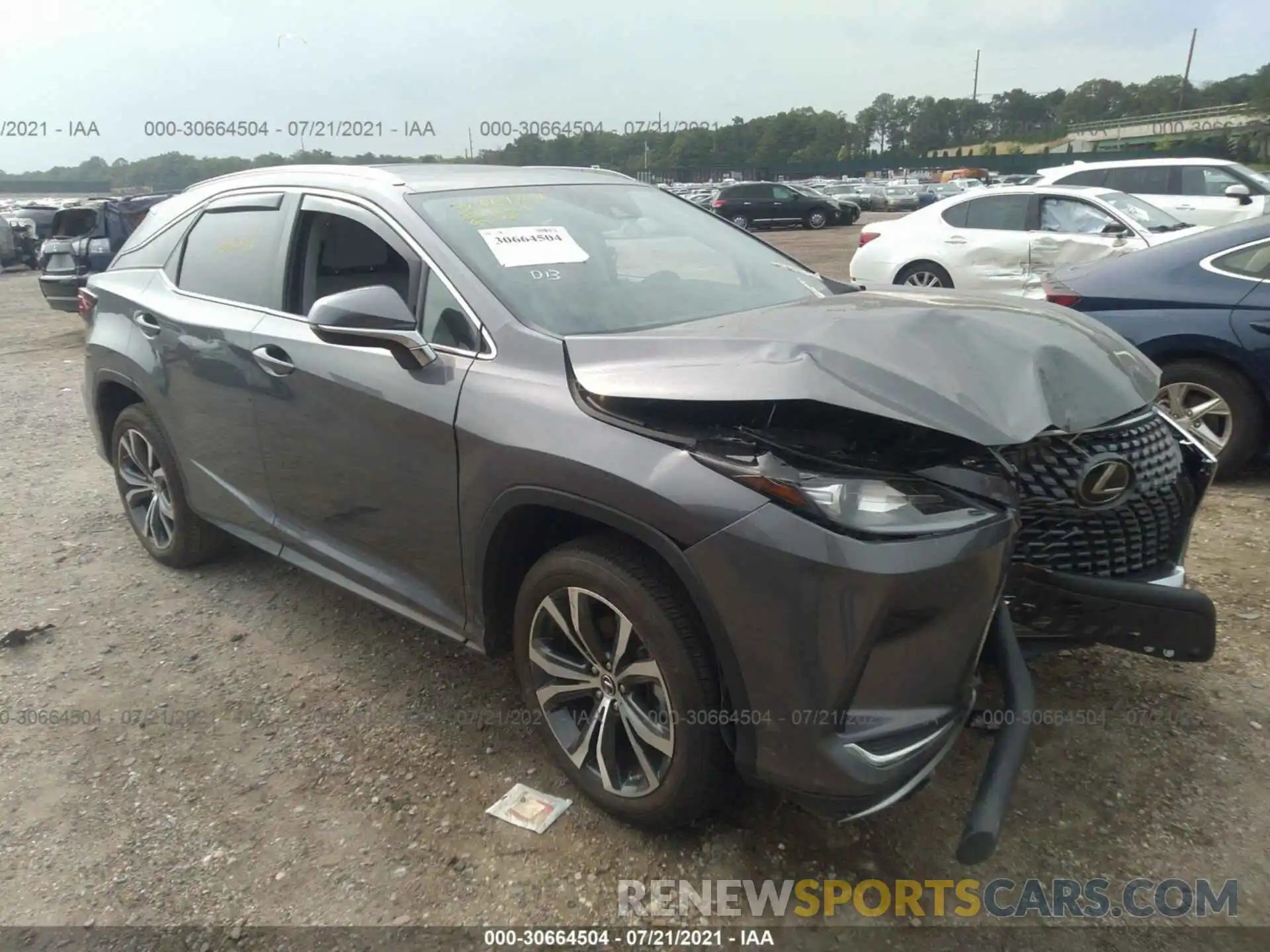 1 Photograph of a damaged car 2T2HZMDA0LC233112 LEXUS RX 2020