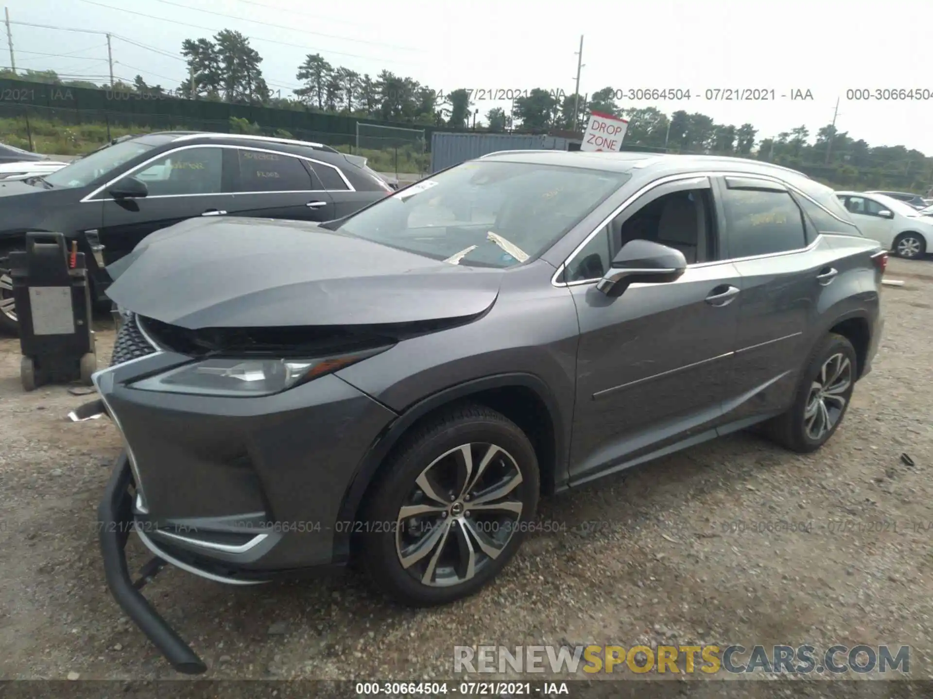 2 Photograph of a damaged car 2T2HZMDA0LC233112 LEXUS RX 2020