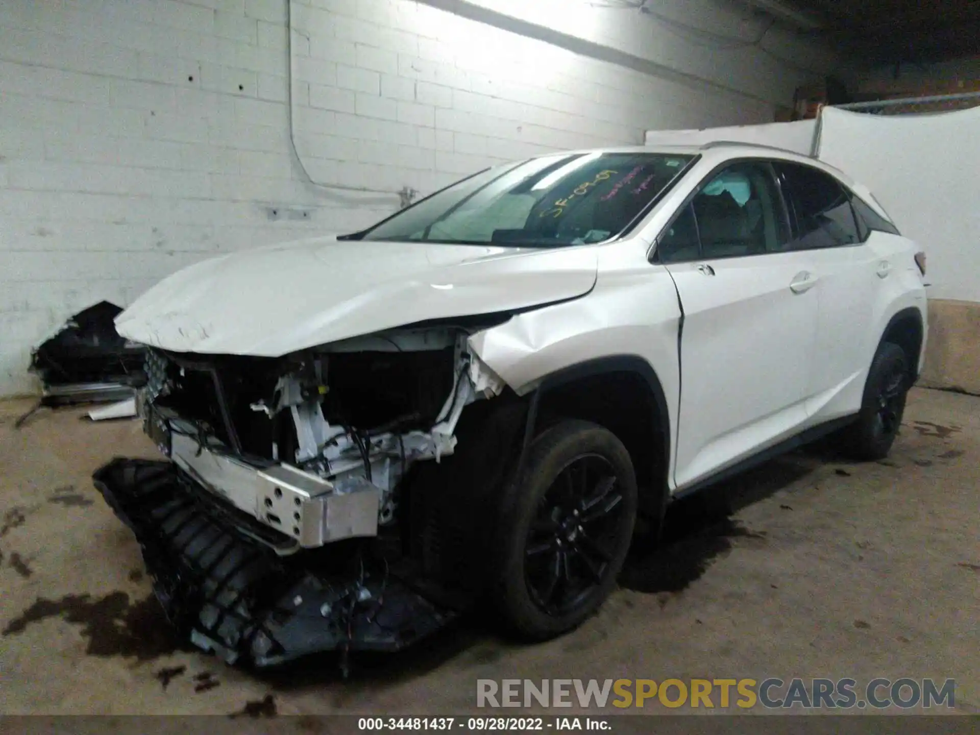 2 Photograph of a damaged car 2T2HZMDA0LC257412 LEXUS RX 2020