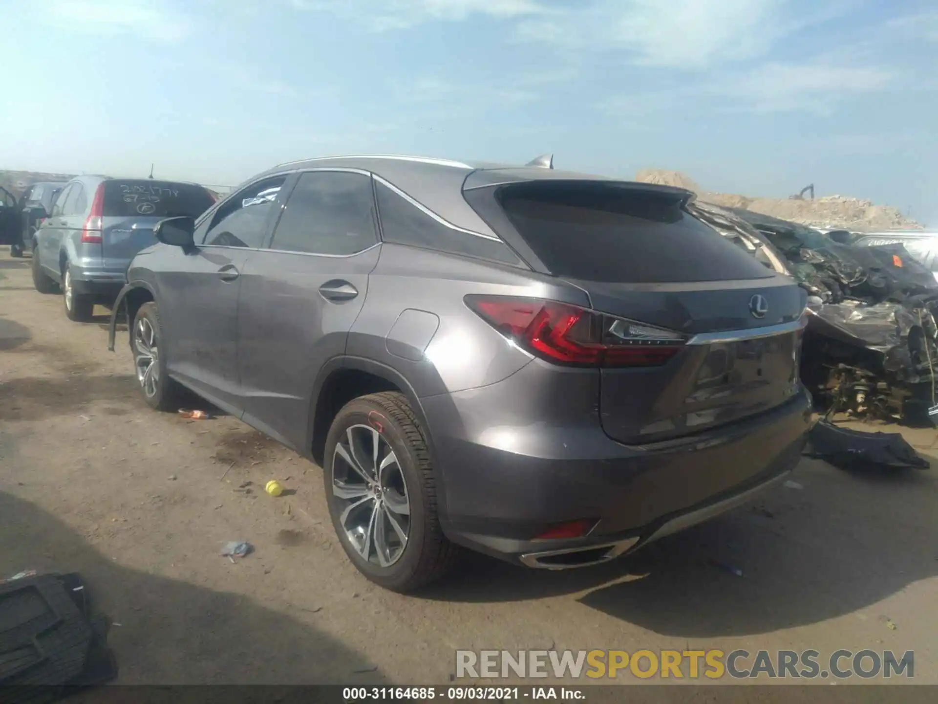 3 Photograph of a damaged car 2T2HZMDA0LC257989 LEXUS RX 2020