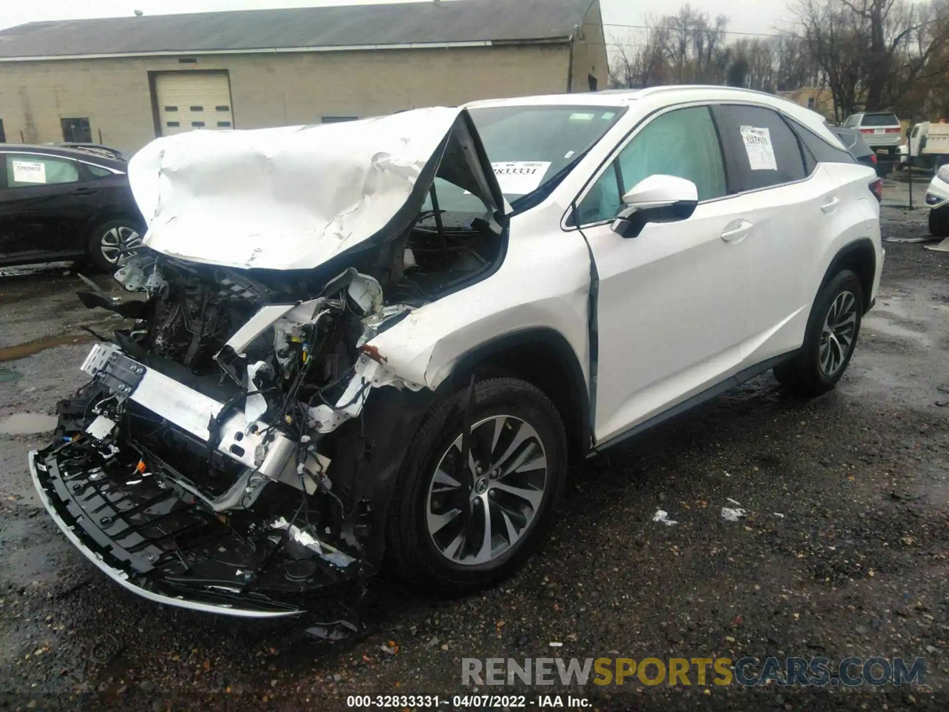 2 Photograph of a damaged car 2T2HZMDA1LC254017 LEXUS RX 2020