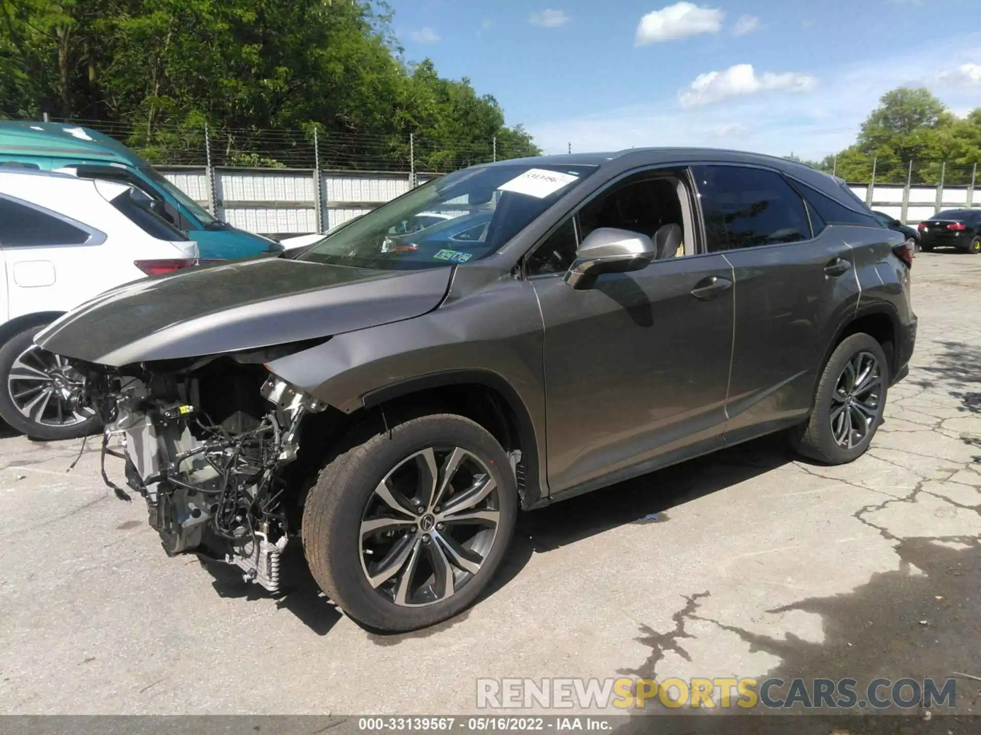 2 Photograph of a damaged car 2T2HZMDA2LC213685 LEXUS RX 2020