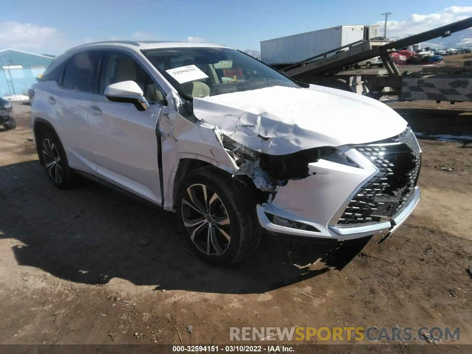 1 Photograph of a damaged car 2T2HZMDA4LC212277 LEXUS RX 2020