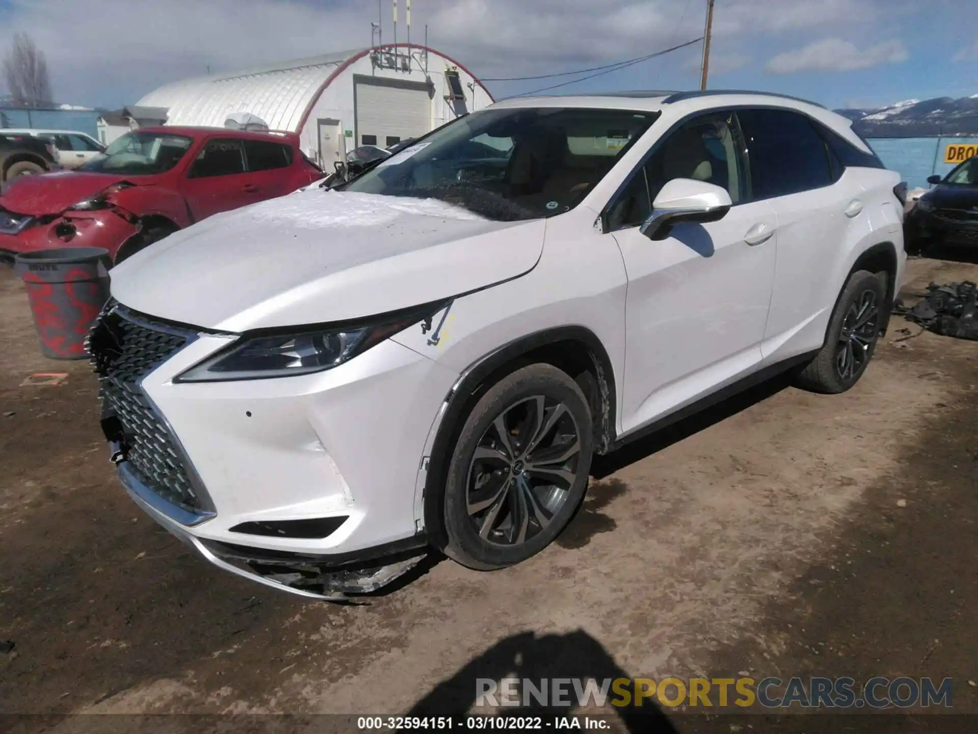 2 Photograph of a damaged car 2T2HZMDA4LC212277 LEXUS RX 2020