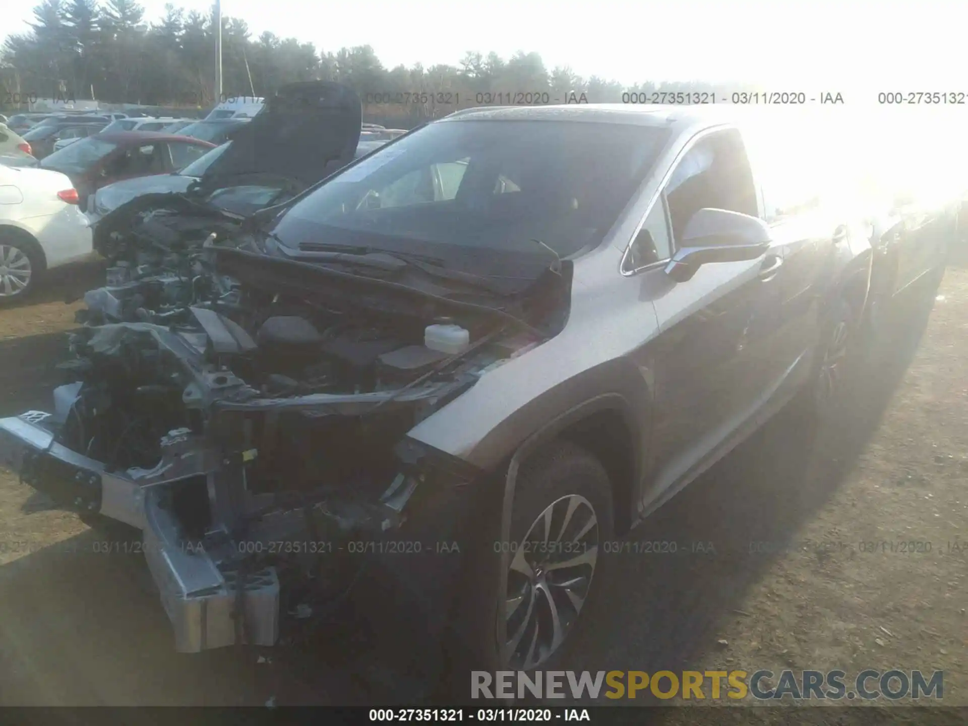 2 Photograph of a damaged car 2T2HZMDA5LC223174 LEXUS RX 2020