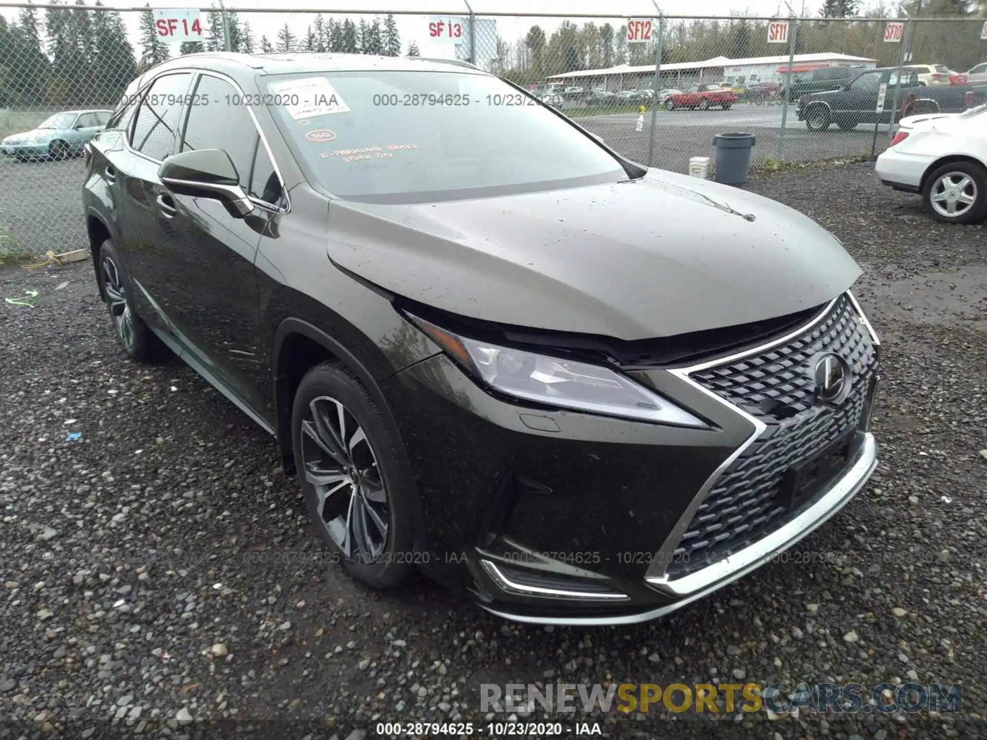 1 Photograph of a damaged car 2T2HZMDA5LC230061 LEXUS RX 2020