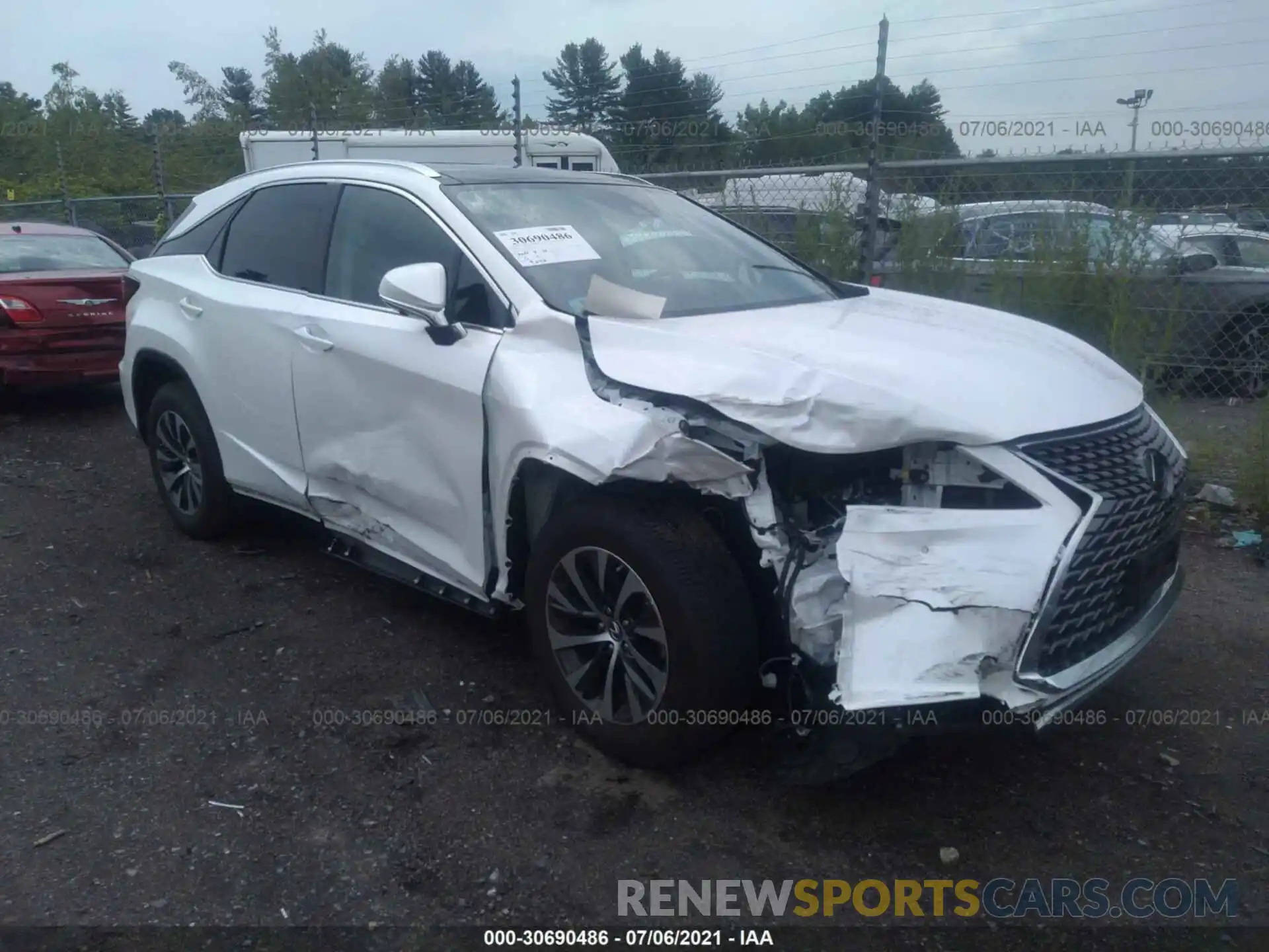 1 Photograph of a damaged car 2T2HZMDA5LC251265 LEXUS RX 2020