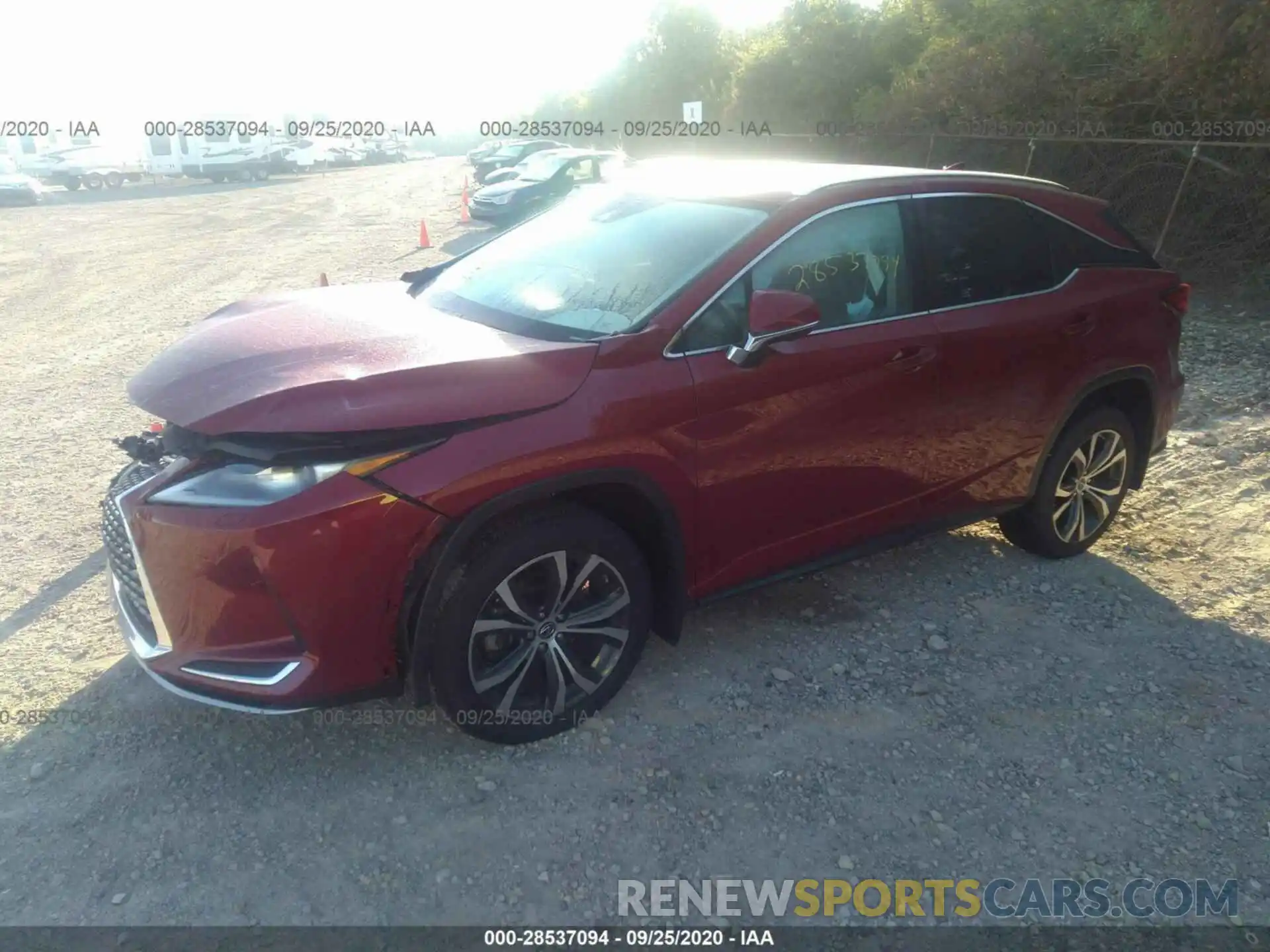 2 Photograph of a damaged car 2T2HZMDA6LC212636 LEXUS RX 2020