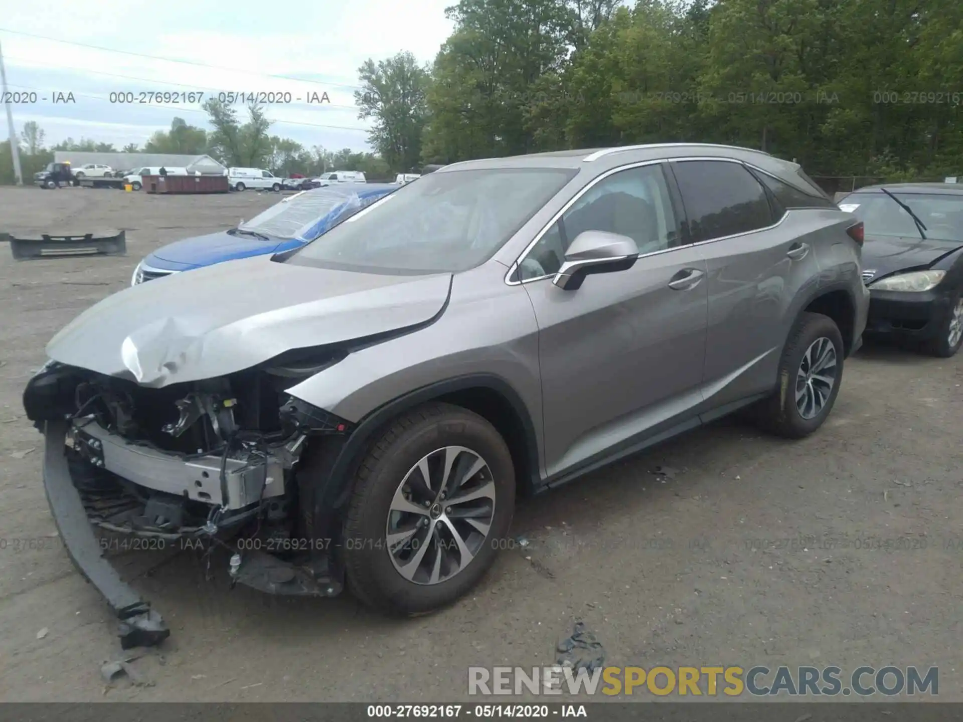 2 Photograph of a damaged car 2T2HZMDA7LC231342 LEXUS RX 2020