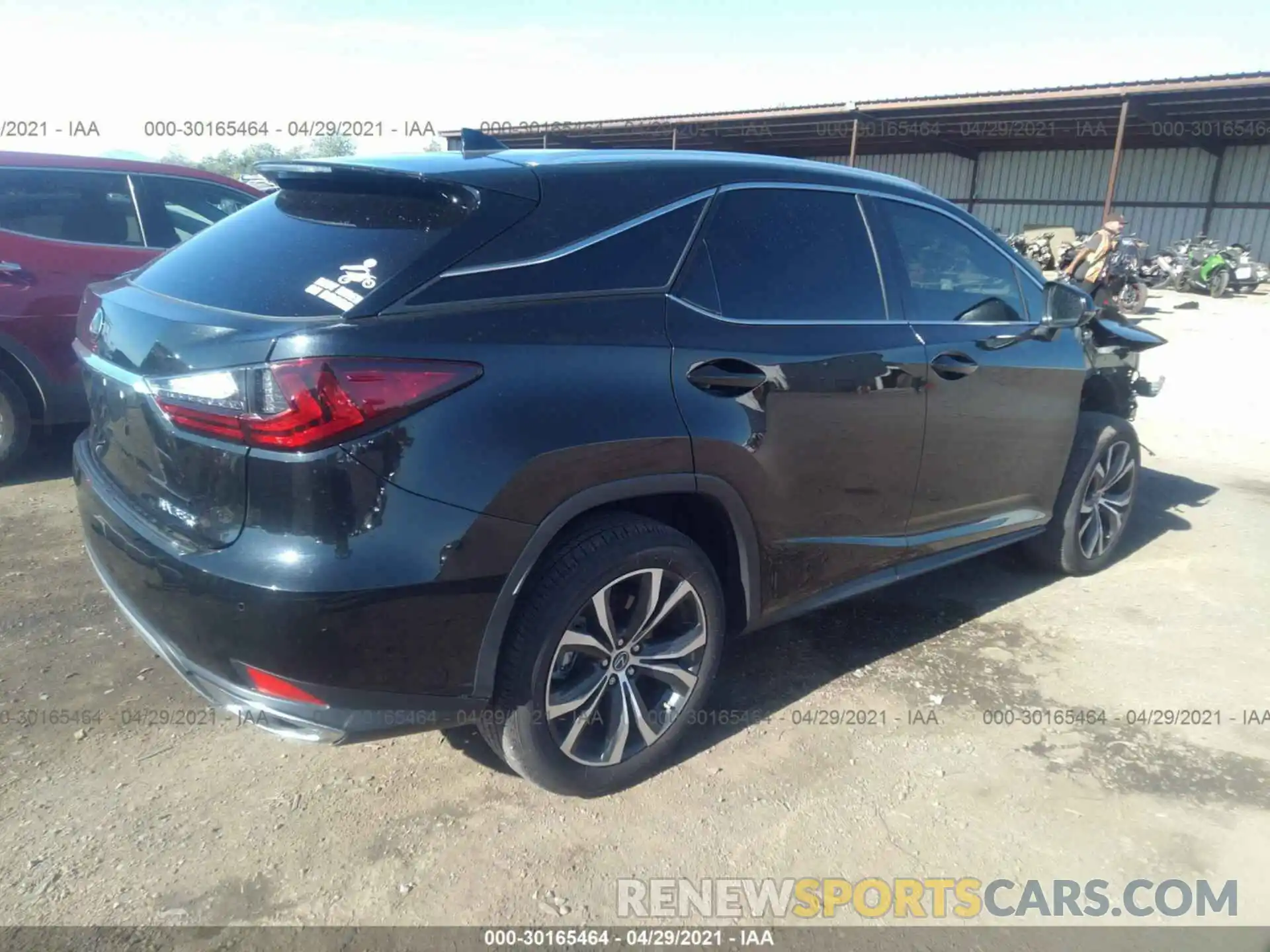 4 Фотография поврежденного автомобиля 2T2HZMDA8LC226327 LEXUS RX 2020