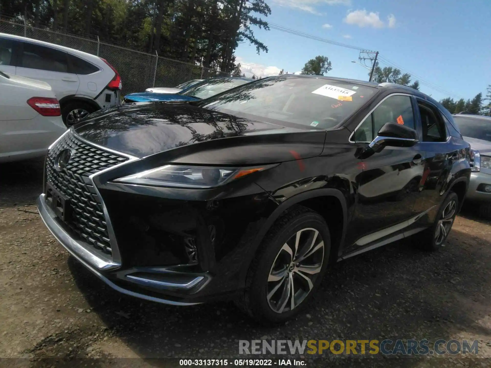 2 Photograph of a damaged car 2T2HZMDA8LC233276 LEXUS RX 2020