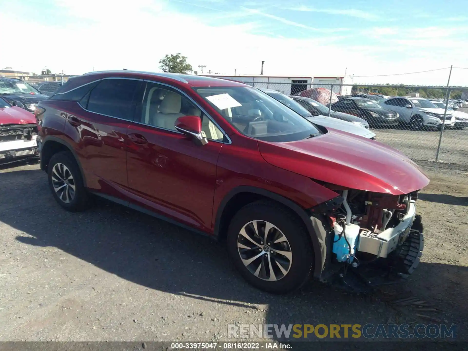 1 Photograph of a damaged car 2T2HZMDA8LC252197 LEXUS RX 2020