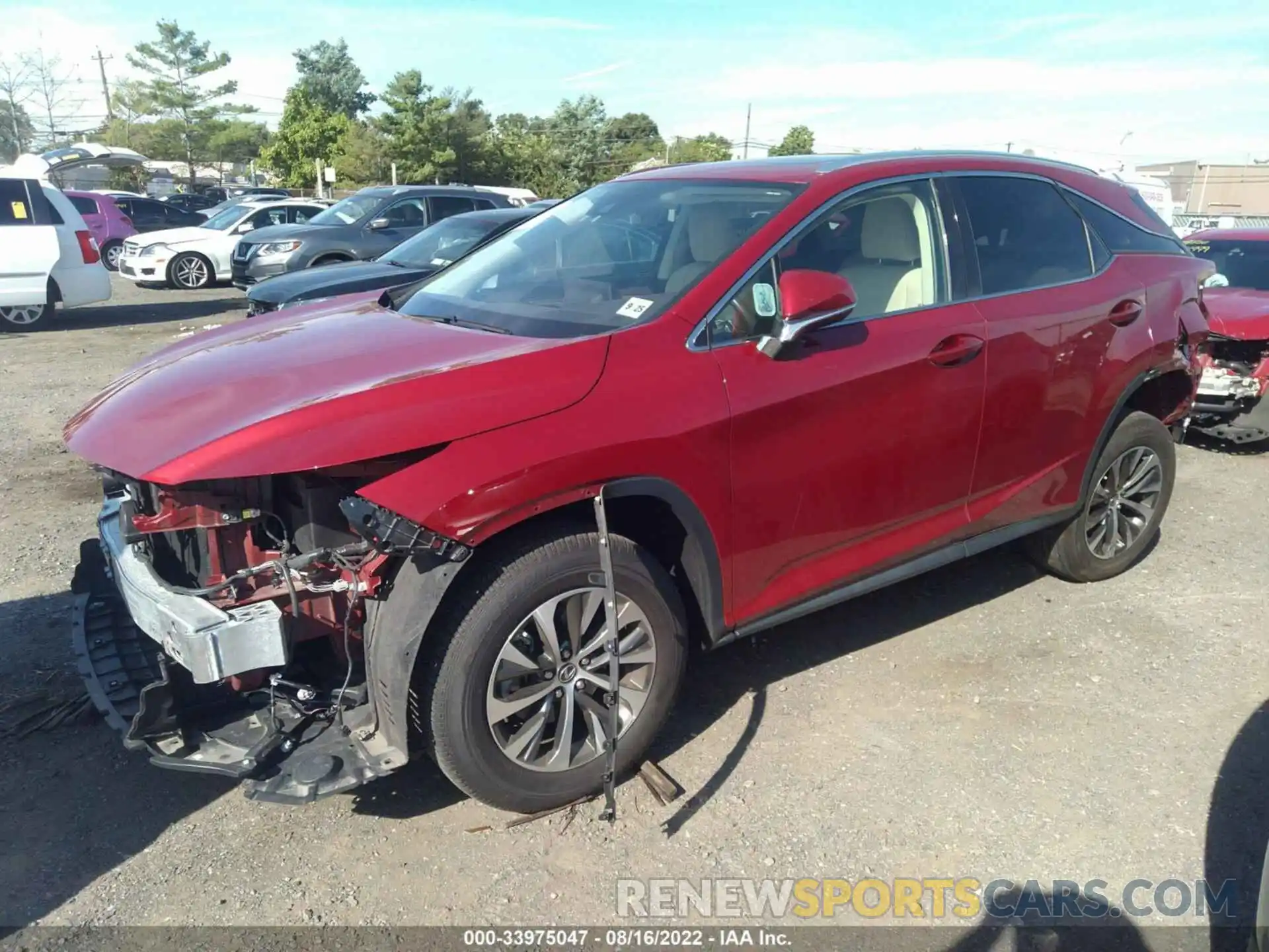 2 Photograph of a damaged car 2T2HZMDA8LC252197 LEXUS RX 2020