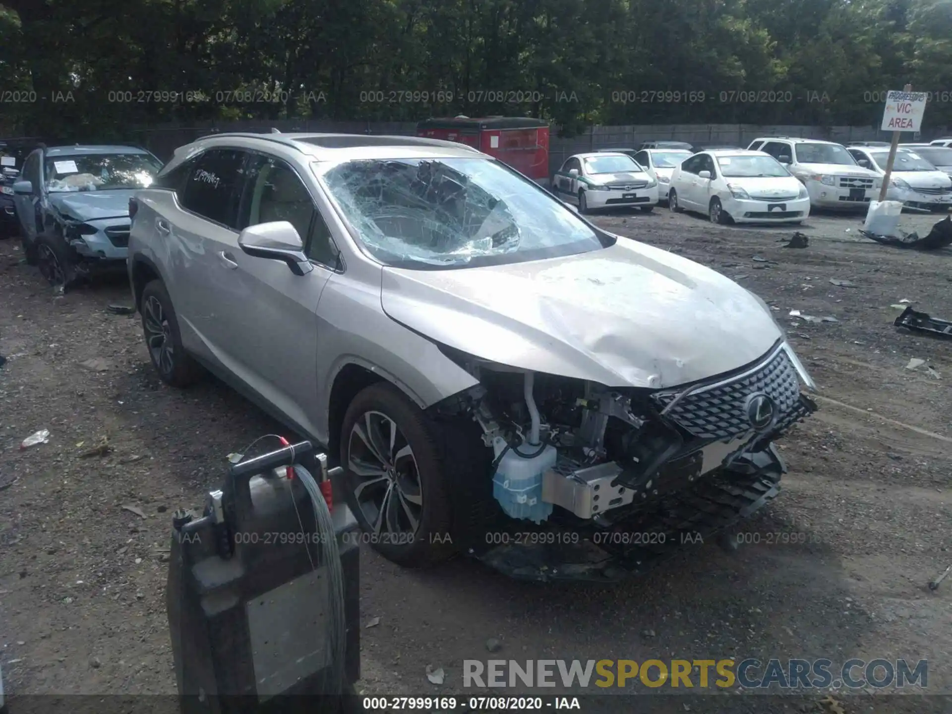 1 Photograph of a damaged car 2T2HZMDA9LC225011 LEXUS RX 2020