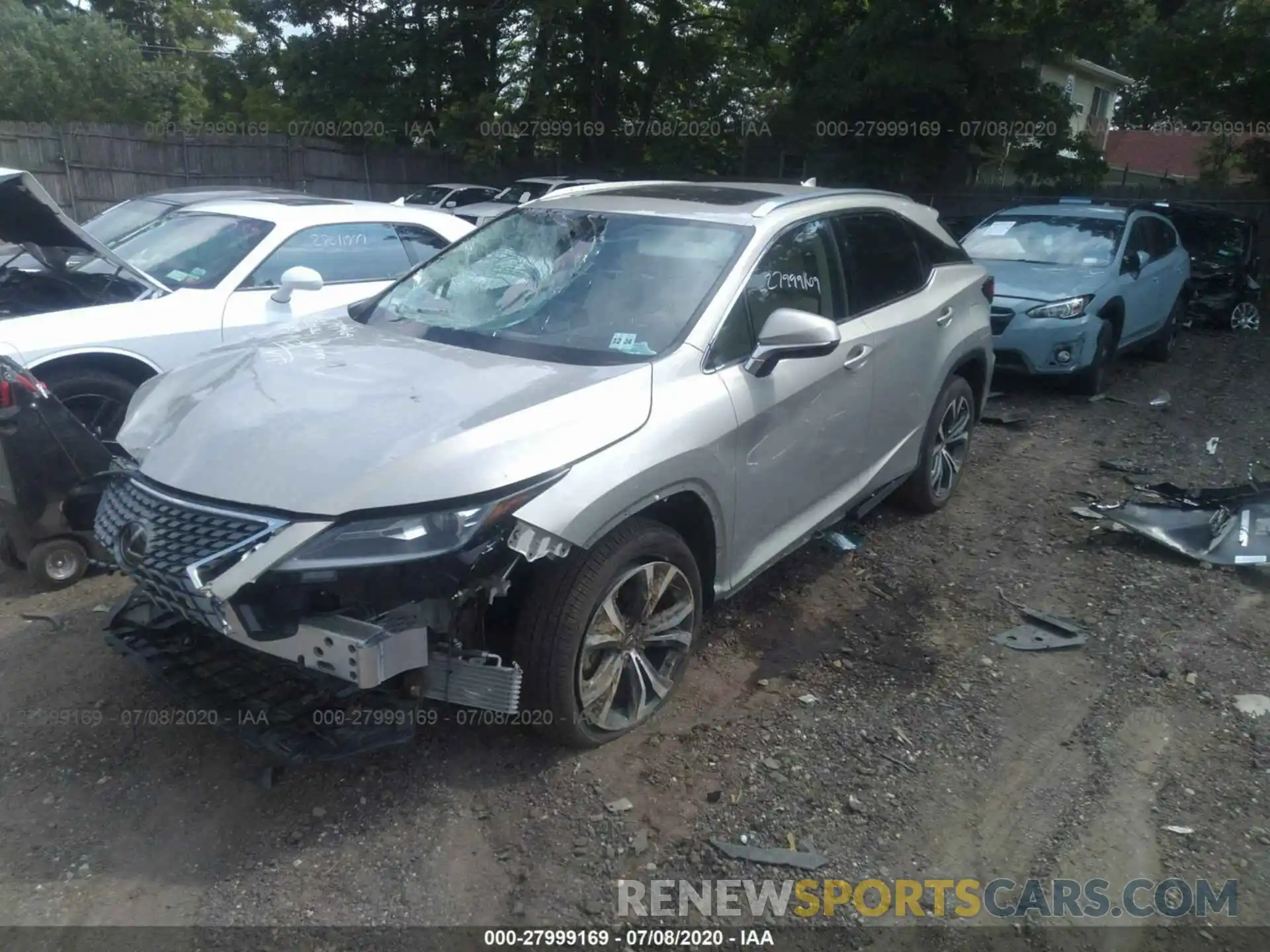 2 Photograph of a damaged car 2T2HZMDA9LC225011 LEXUS RX 2020