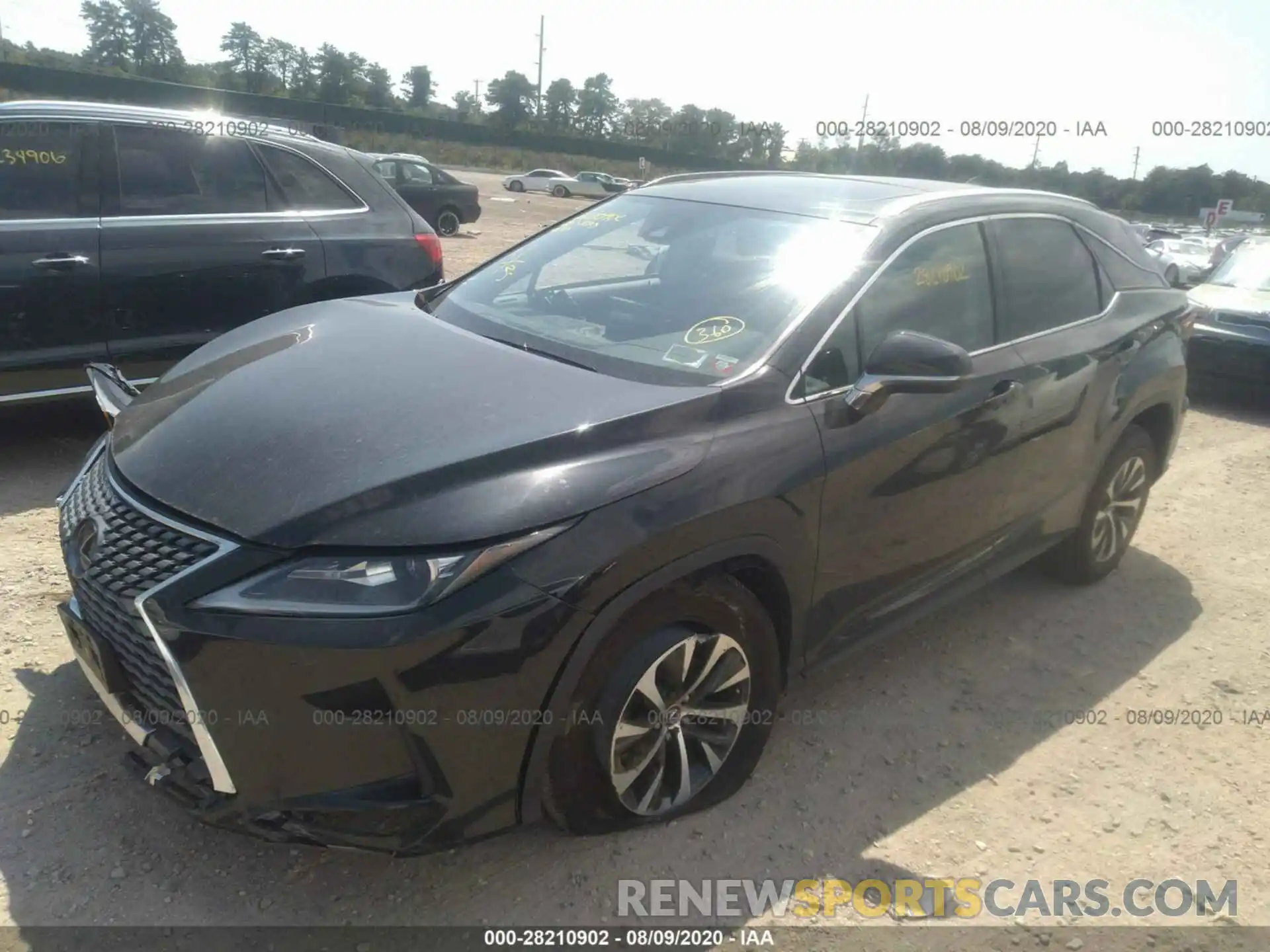 2 Photograph of a damaged car 2T2HZMDA9LC225624 LEXUS RX 2020