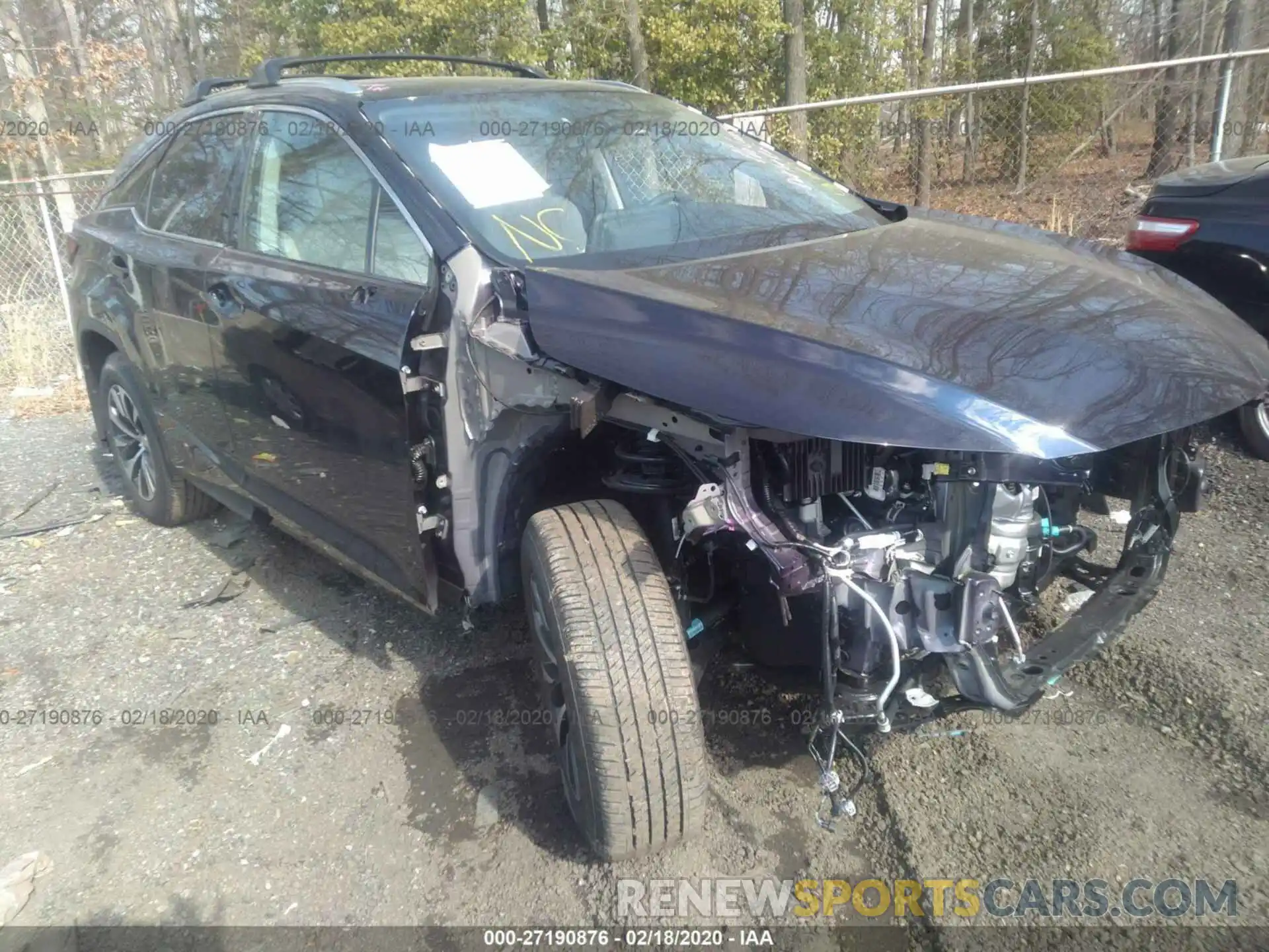 1 Photograph of a damaged car 2T2HZMDA9LC225963 LEXUS RX 2020
